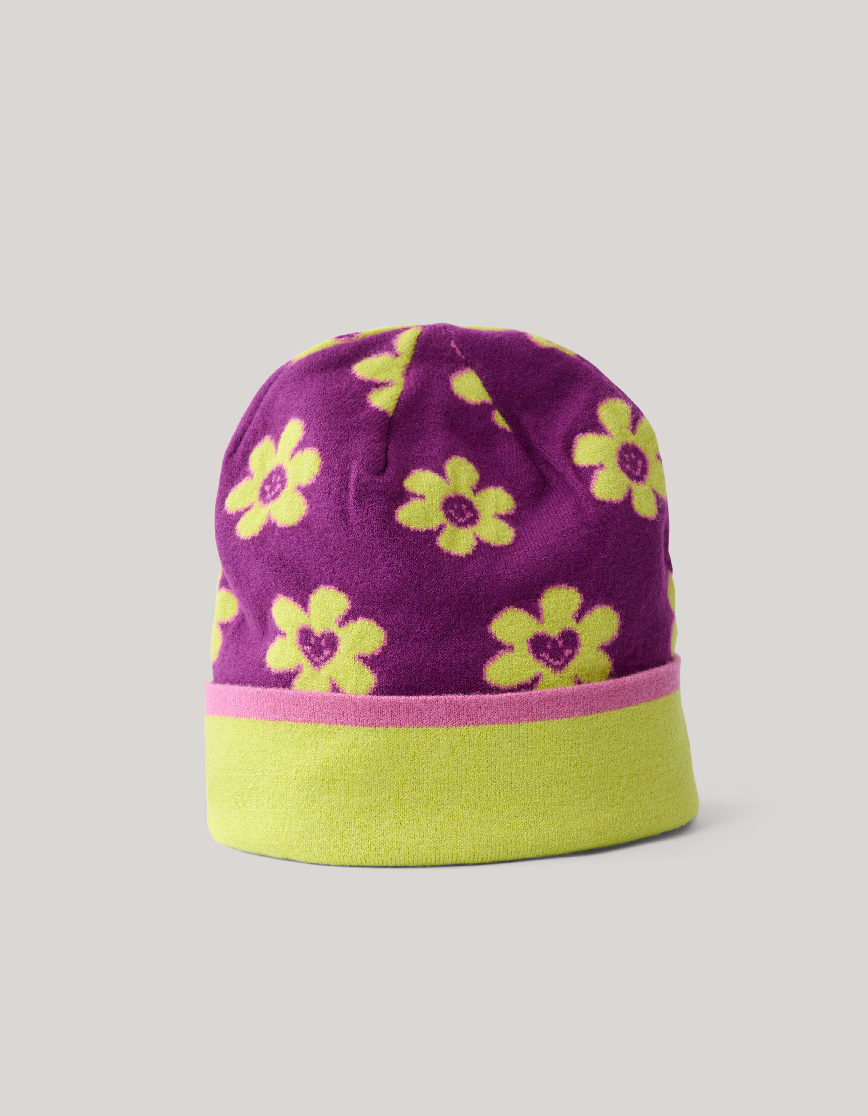 Jacquard Beanie Donkerpaars SHOEBY ACCESSOIRES