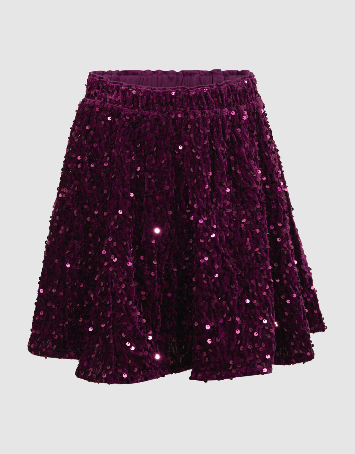 Sequin Mini Rok Donkerroze SHOEBY GIRLS
