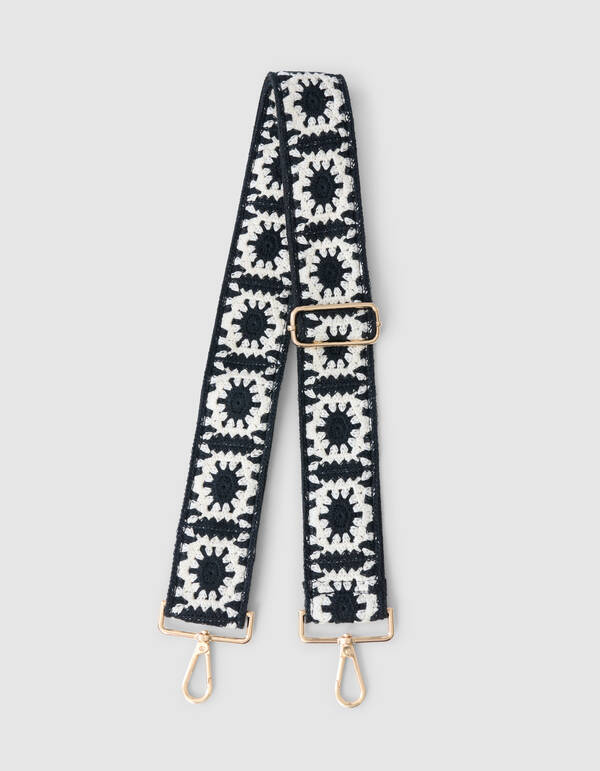 Crochet Strap Wit/Zwart SHOEBY ACCESSOIRES