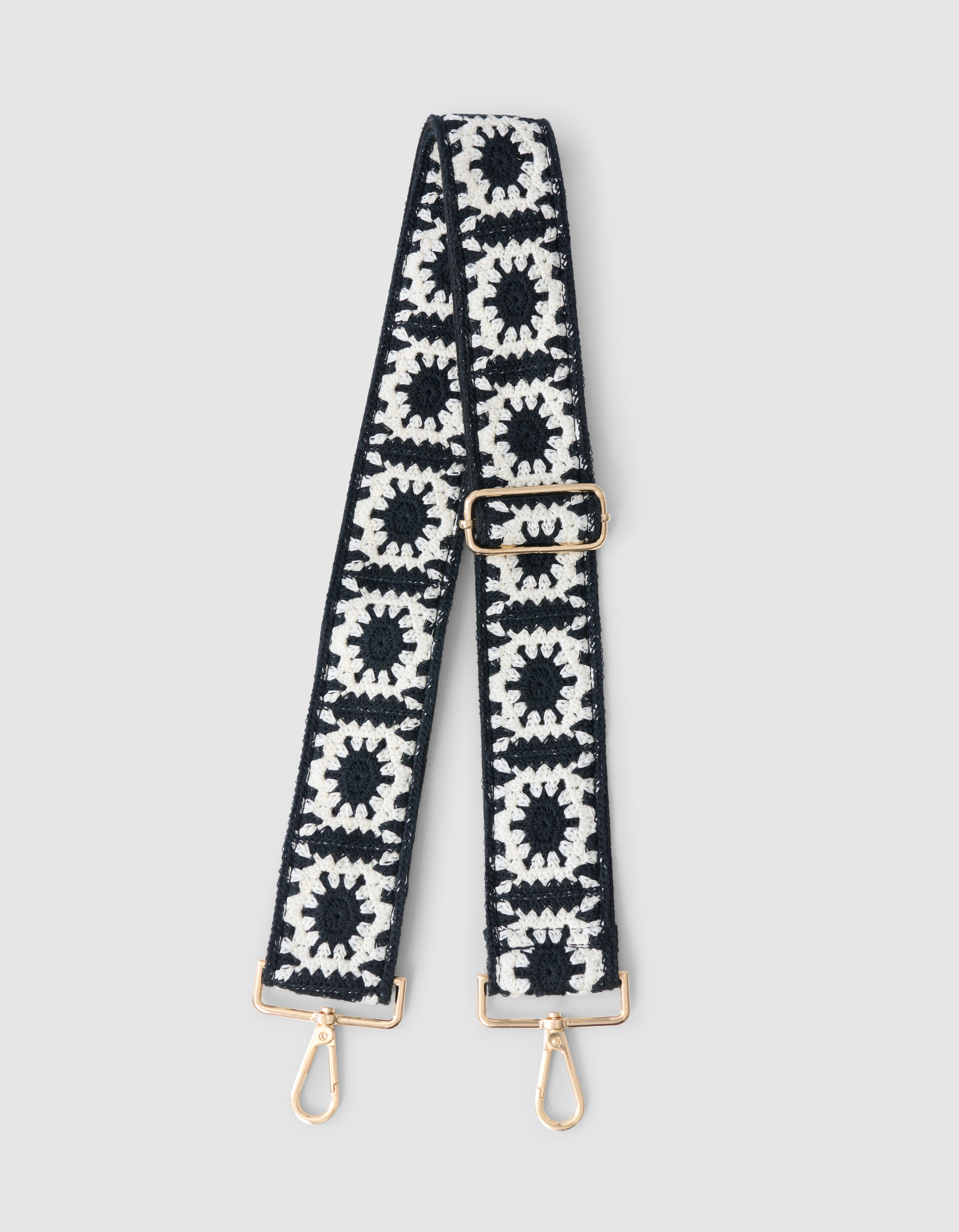 Crochet Strap Wit/Zwart SHOEBY ACCESSOIRES