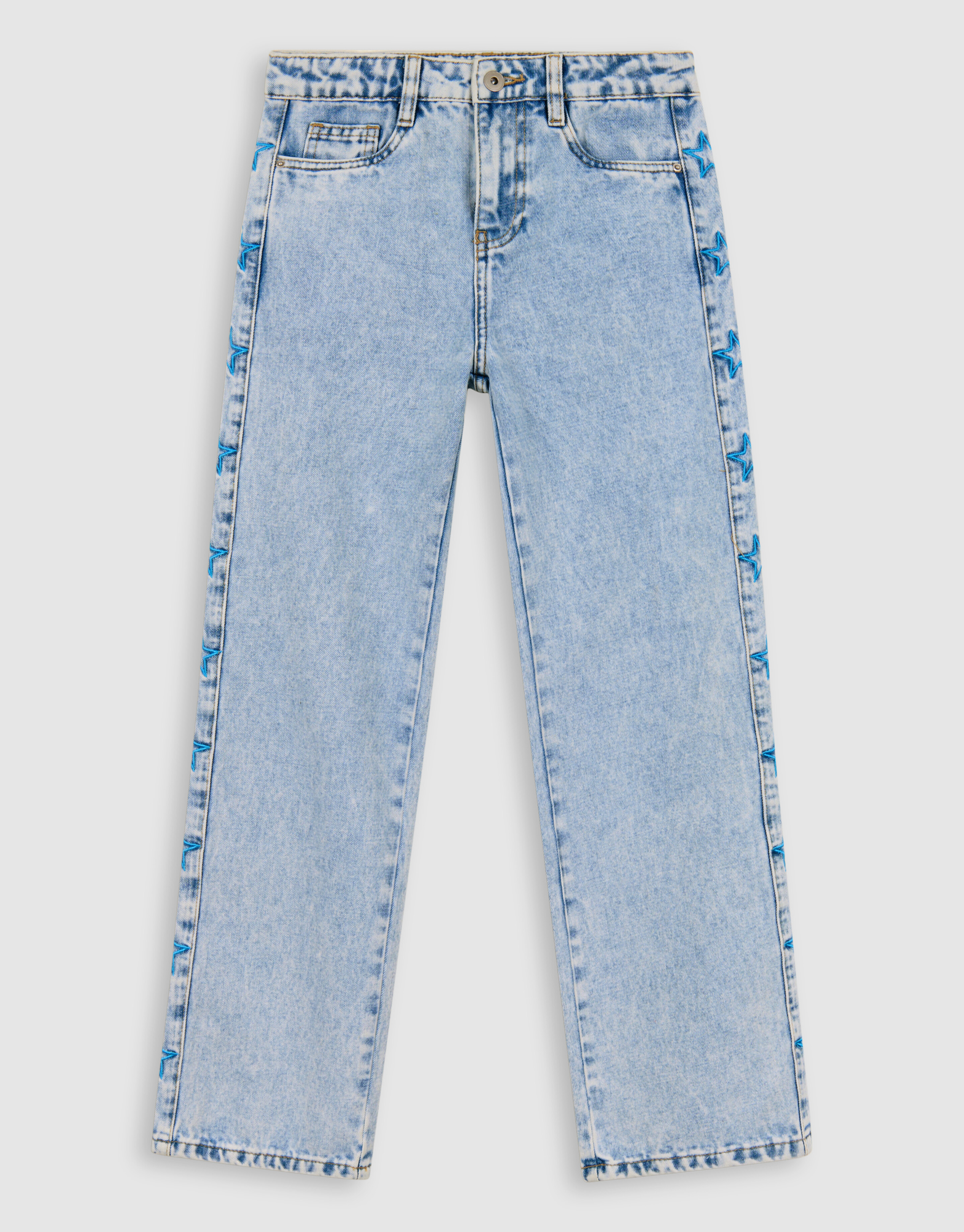 Sterren Wide Leg Fit Jeans Blauw SHOEBY GIRLS