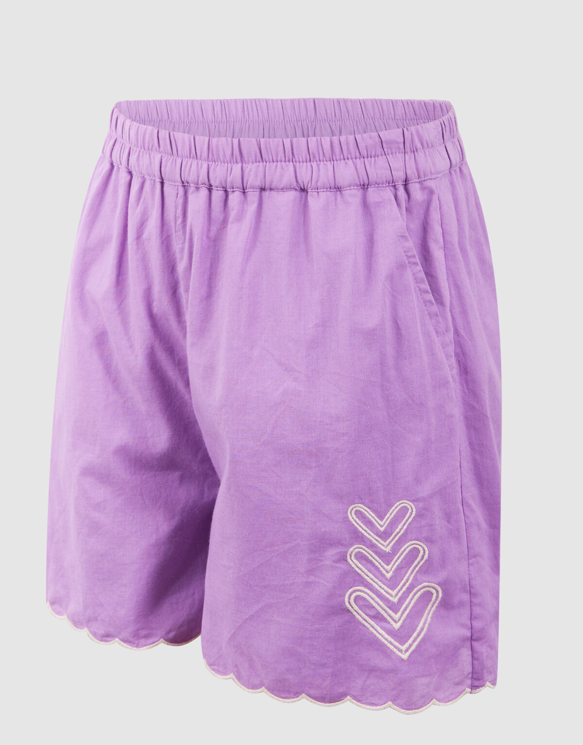 Heart Embroidery Short Paars SHOEBY GIRLS