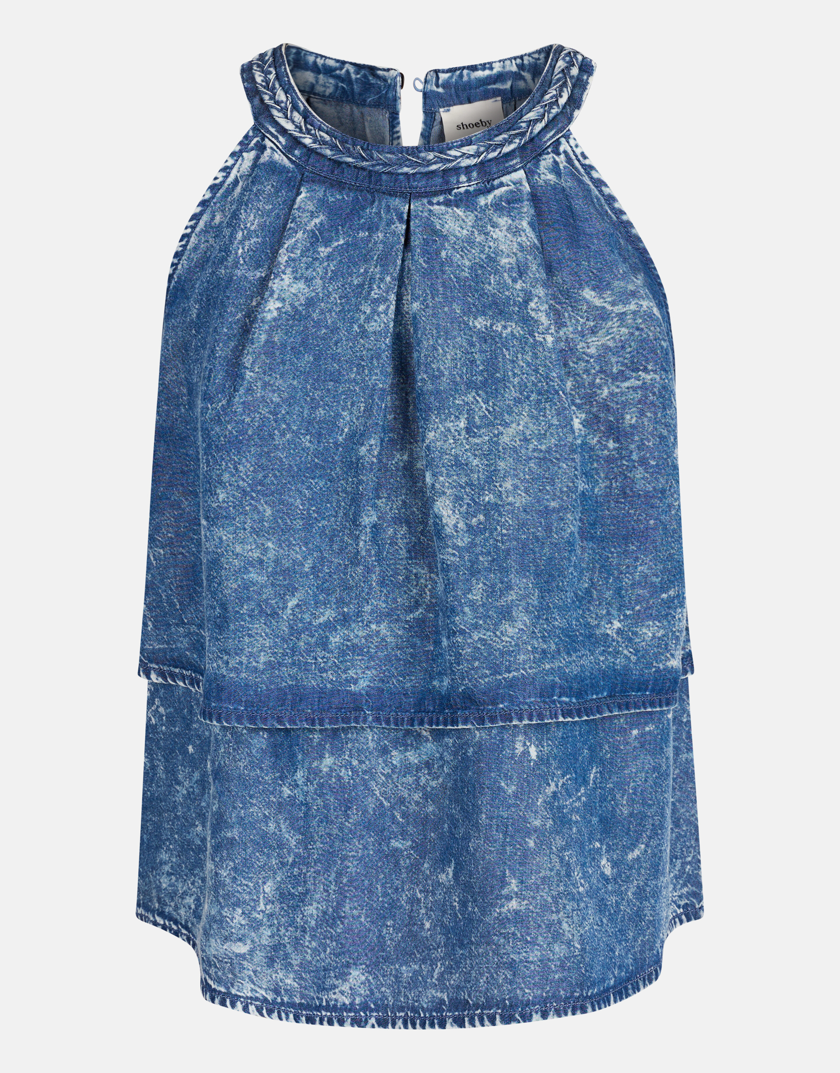 Braided Top Lichtblauw SHOEBY GIRLS
