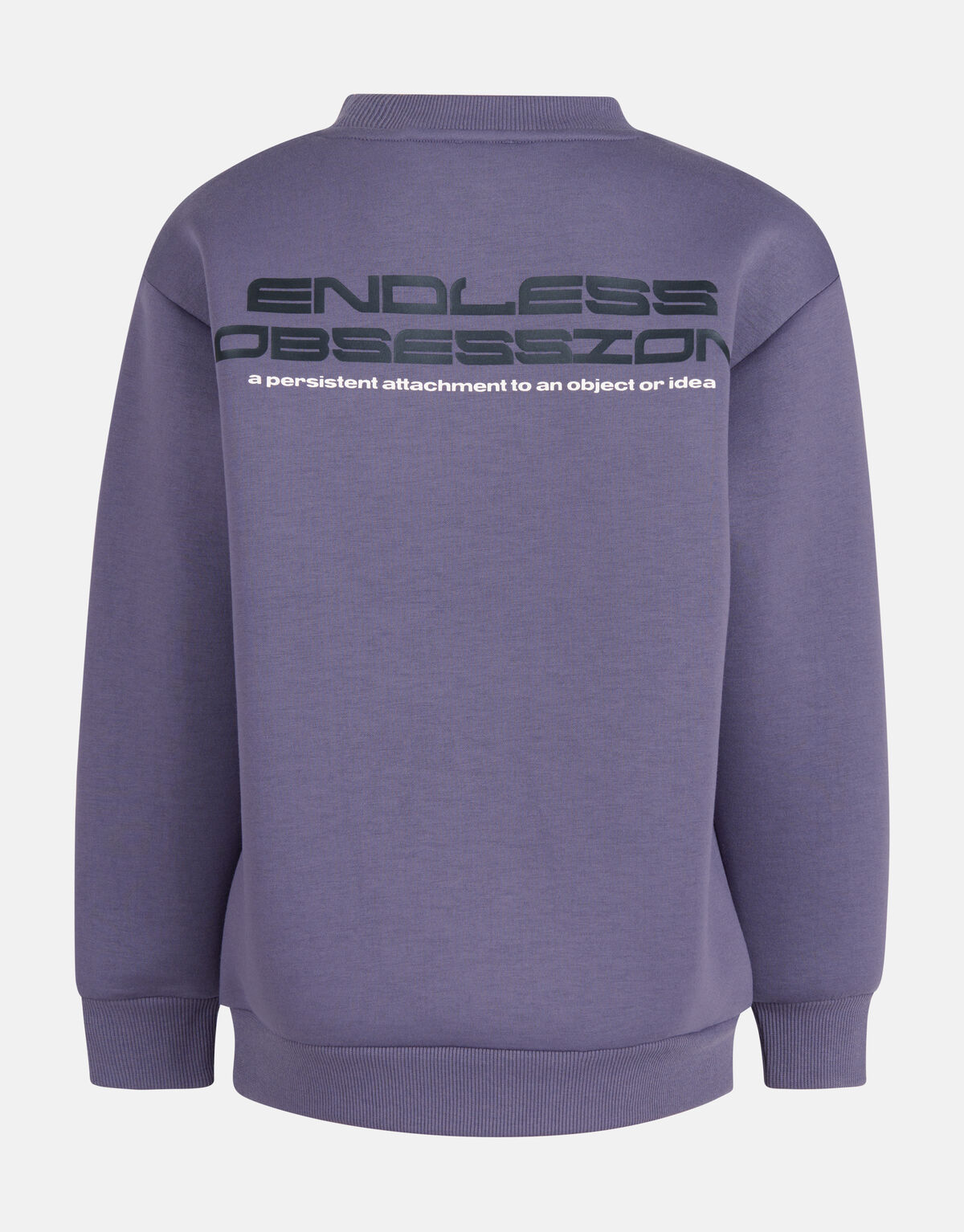 Tekst Print Sweater Donkerpaars SHOEBY BOYS
