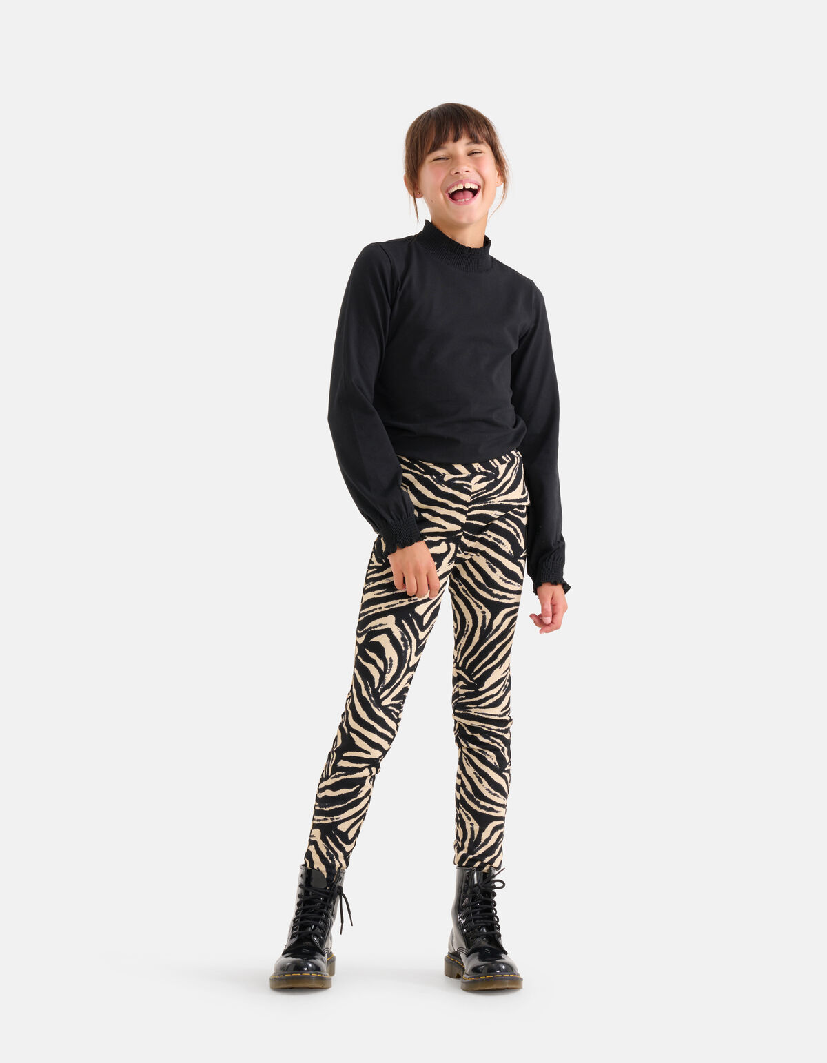 Zebra Print Legging Zwart SHOEBY GIRLS