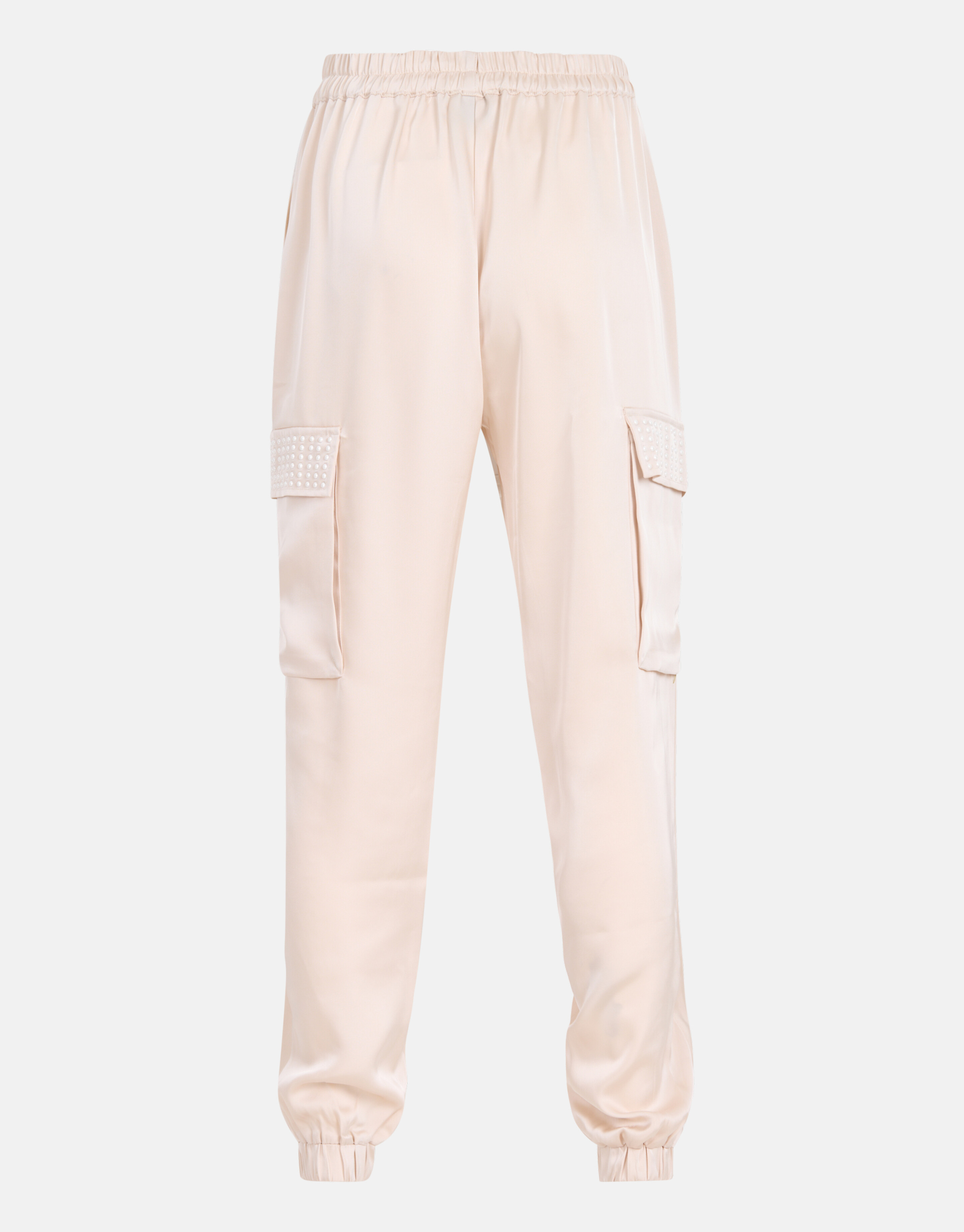 Satijnen Cargo Broek Gebroken Wit SHOEBY WOMEN