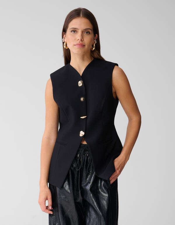 Zandloper Gilet Zwart SHOEBY WOMEN