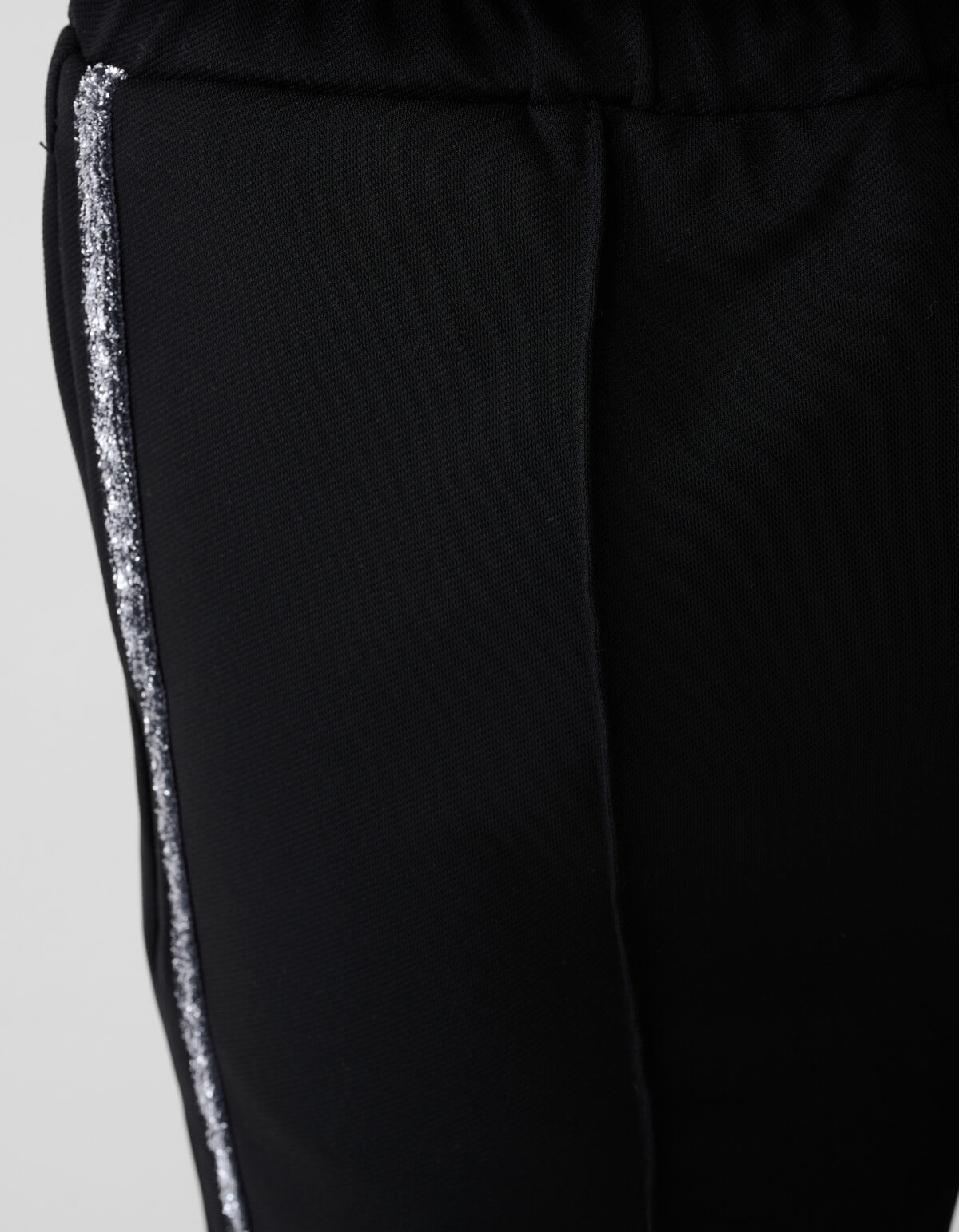 Glitter Wide Leg Broek Zwart SHOEBY GIRLS