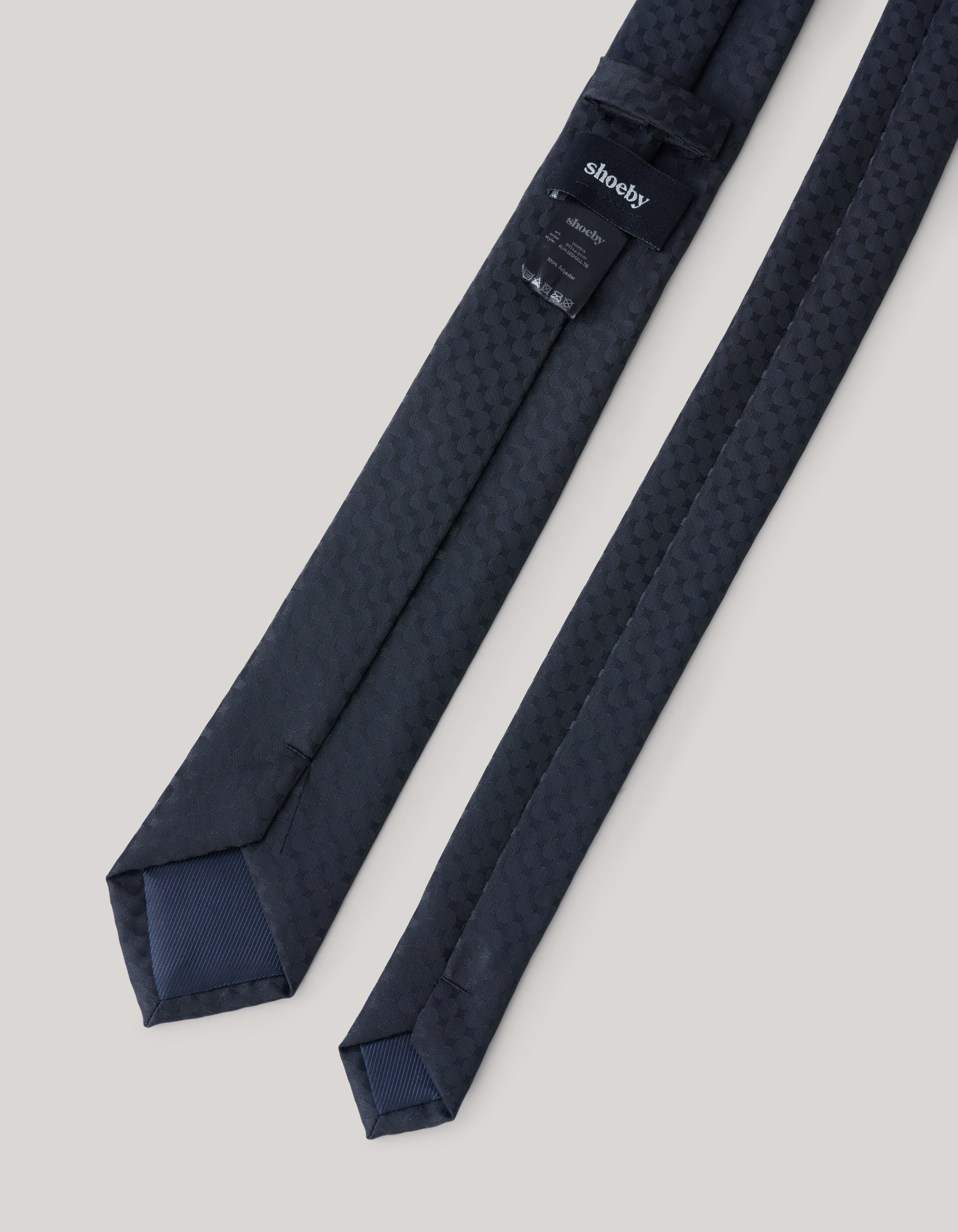 Structuur Stropdas Zwart SHOEBY ACCESSOIRES