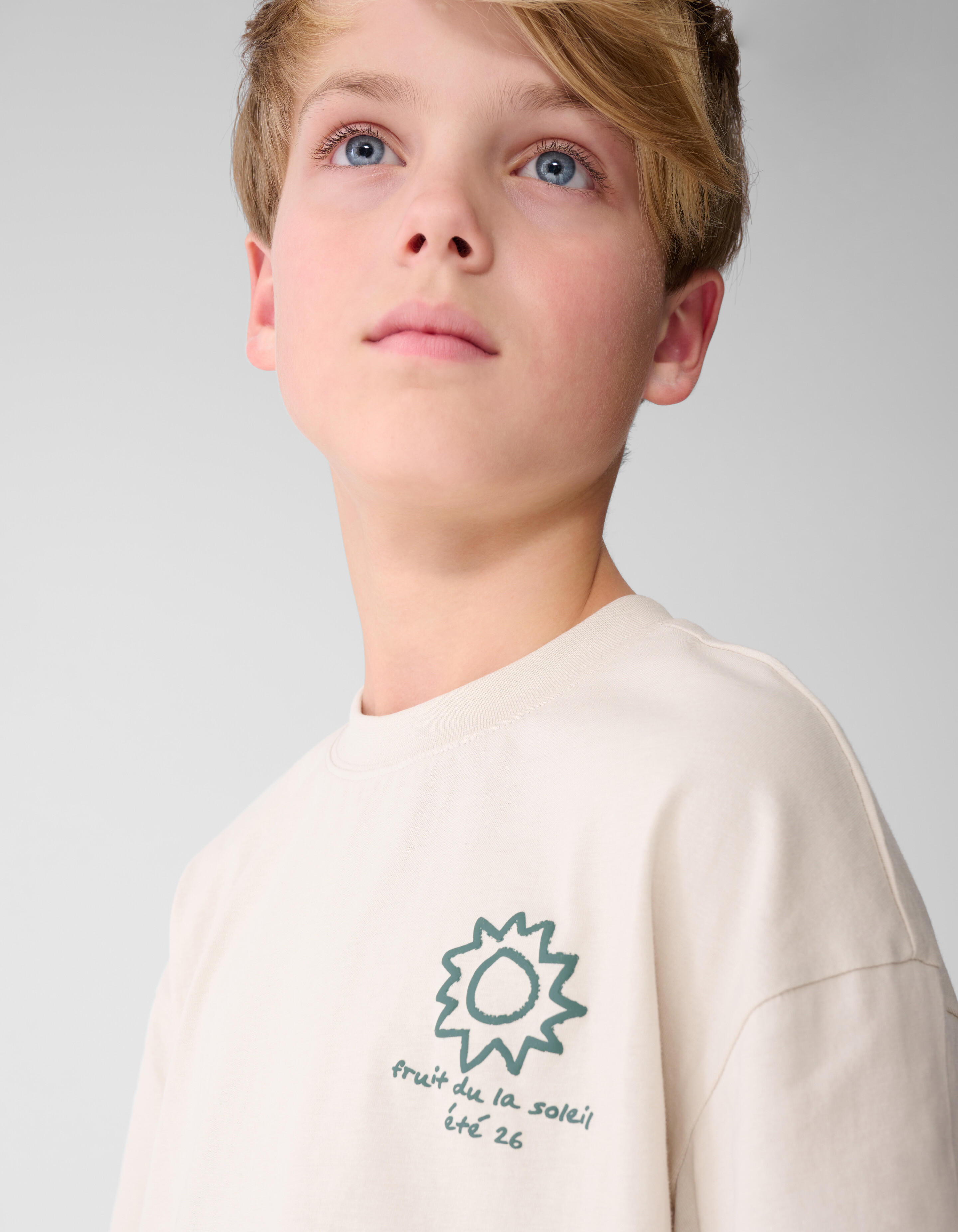 Soleil Artwork T-shirt Beige SHOEBY BOYS