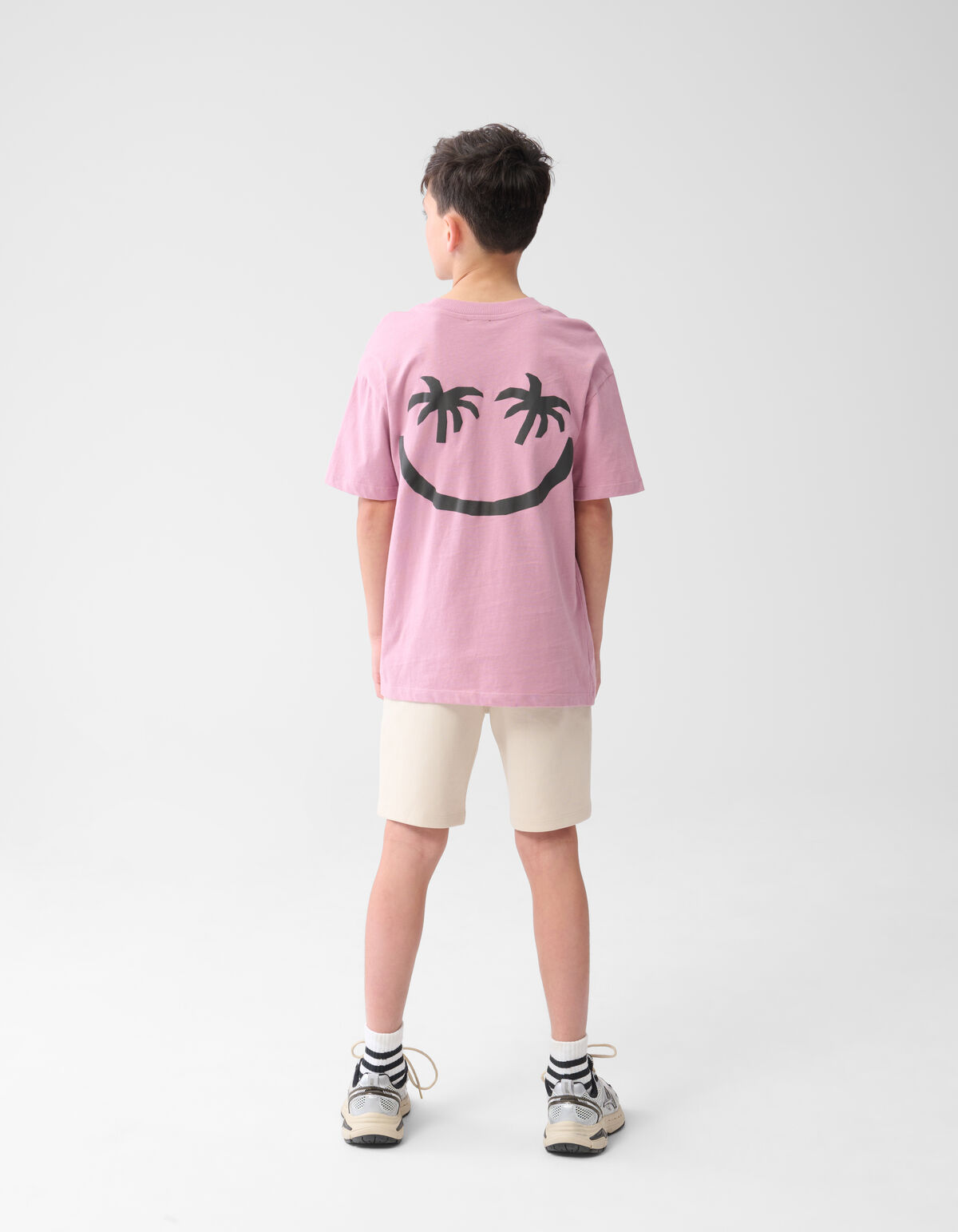 Smiley Palm T-shirt Lichtroze SHOEBY BOYS