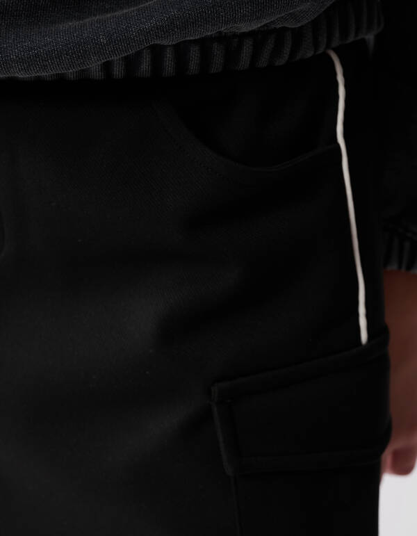 Sporty Cargo Mini Rok Zwart SHOEBY GIRLS