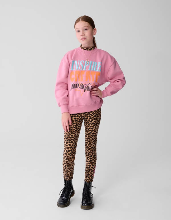 Inspire Artwork Sweater Roze SHOEBY GIRLS