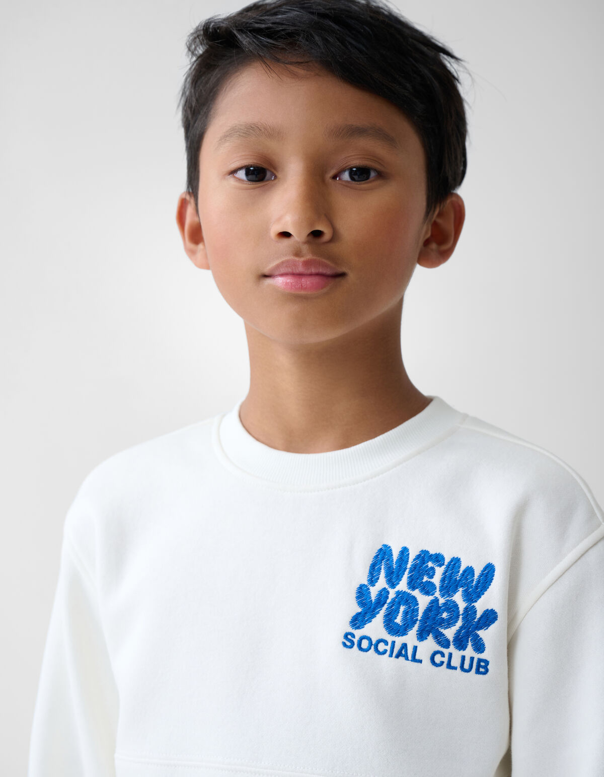 Artwork Sweater Gebroken Wit SHOEBY BOYS