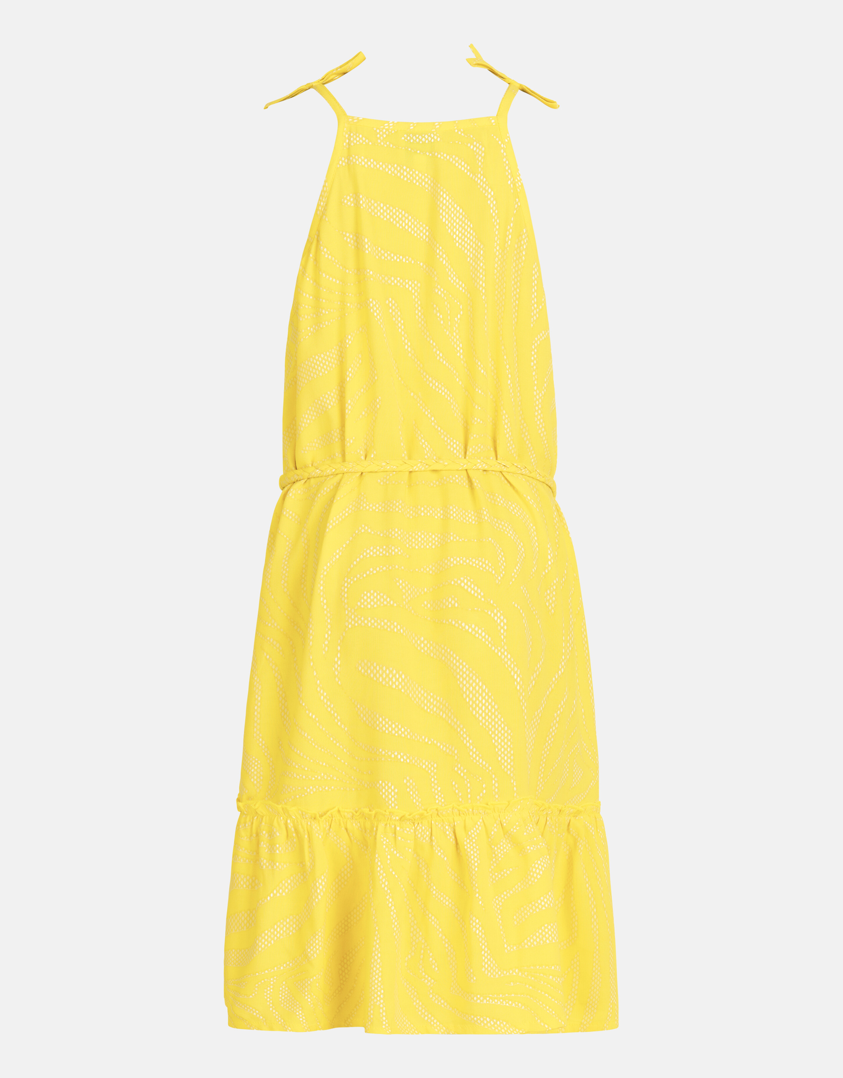 Zebra Print Jurk Geel SHOEBY GIRLS