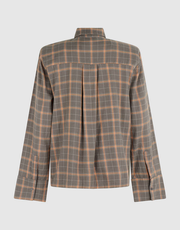 Geruite Blouse Bruin SHOEBY WOMEN