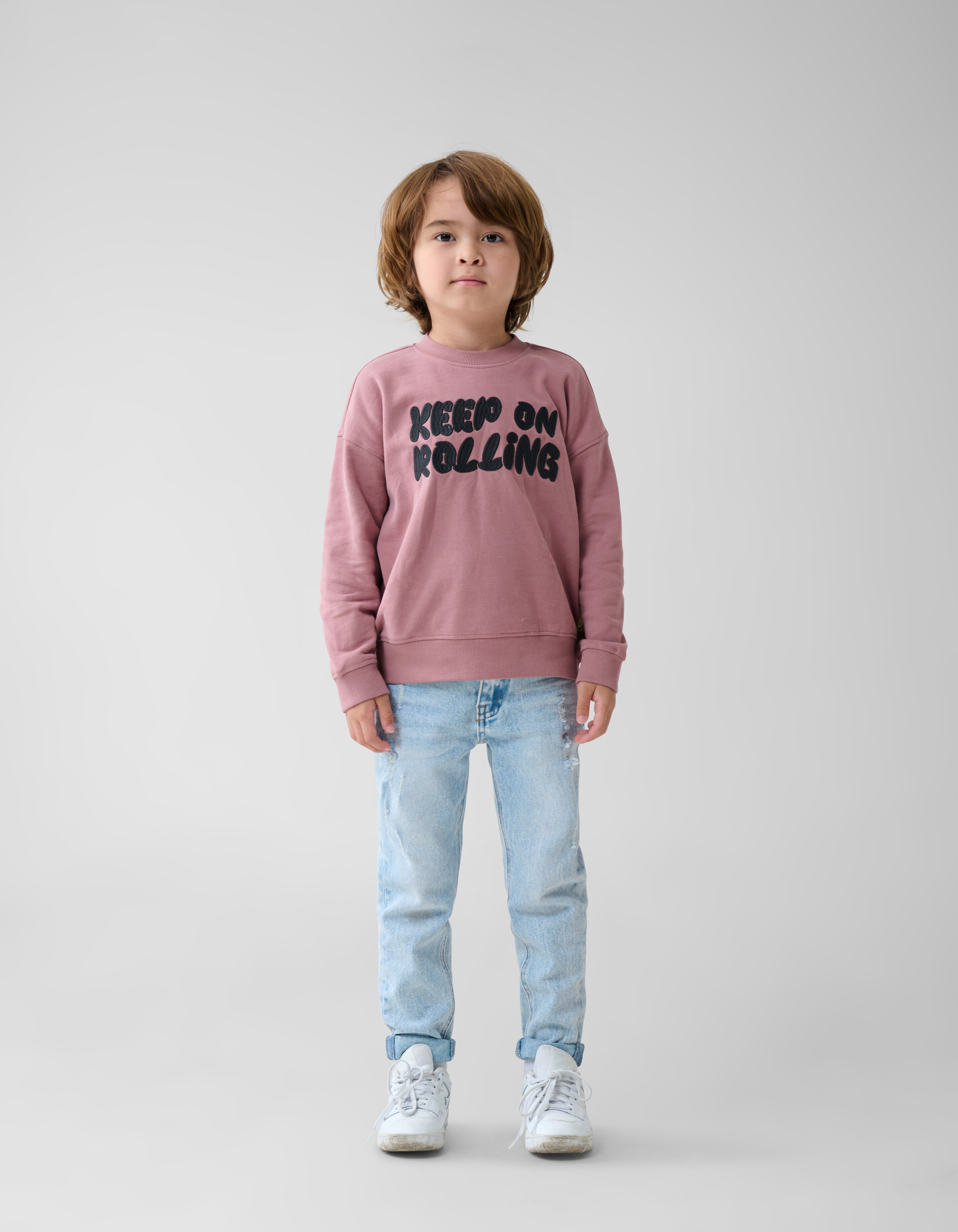 Artwork Sweater Donkerroze SHOEBY BOYS