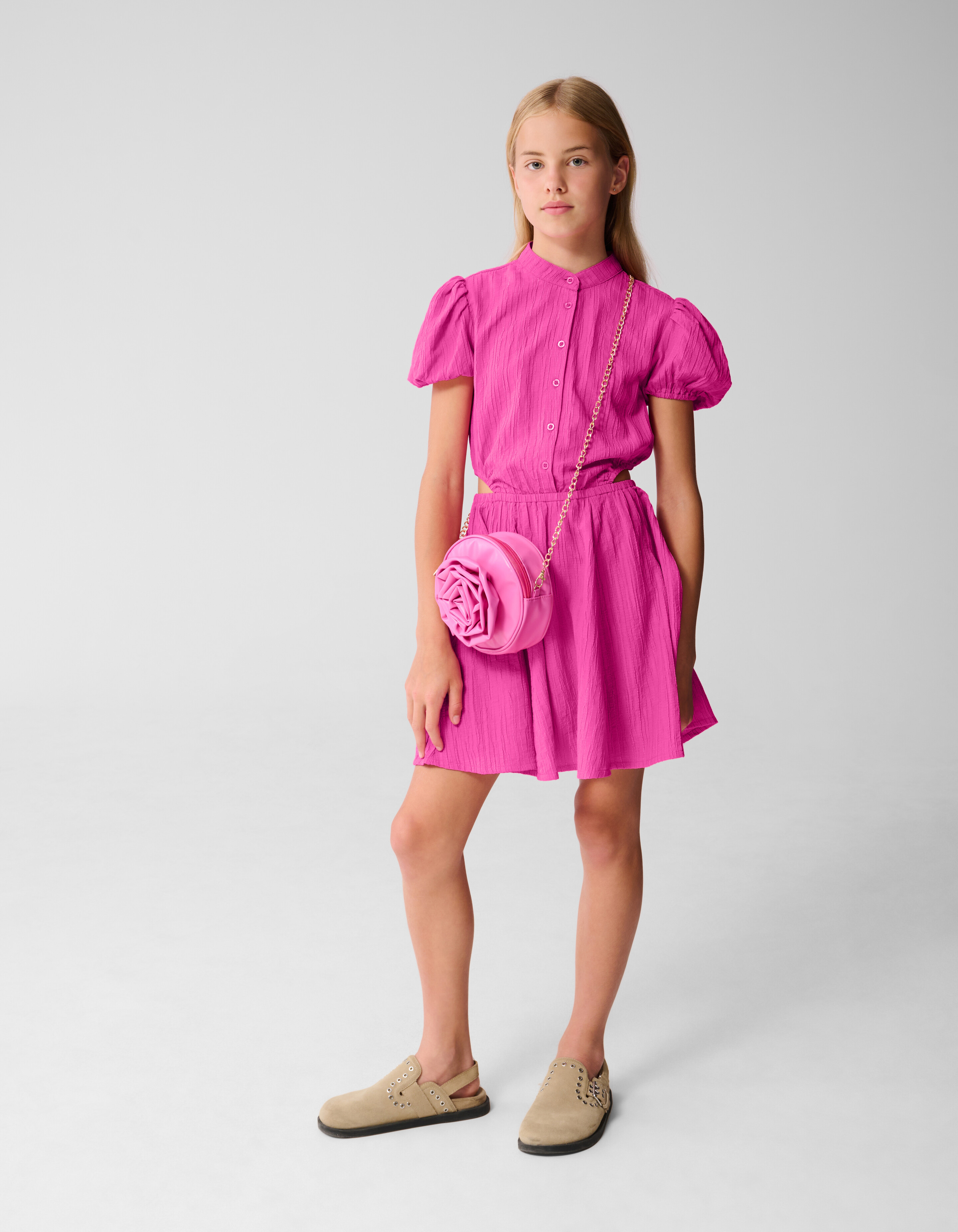 Cut Out Mini Jurk Roze SHOEBY GIRLS