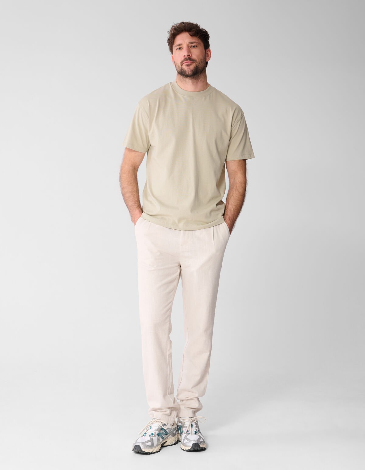 Fancy Artwork T-shirt Lichtgroen SHOEBY MEN