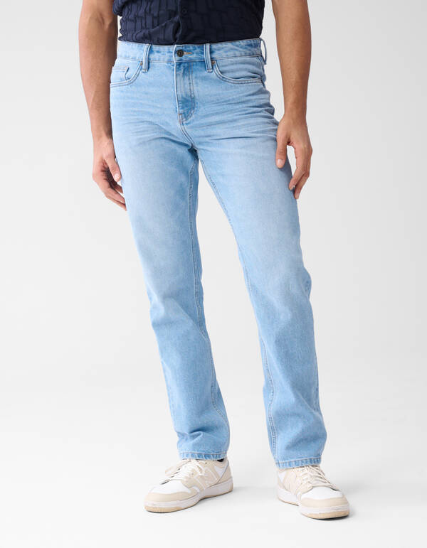 Tapered Fit Jeans Bleached L32 SHOEBY MEN