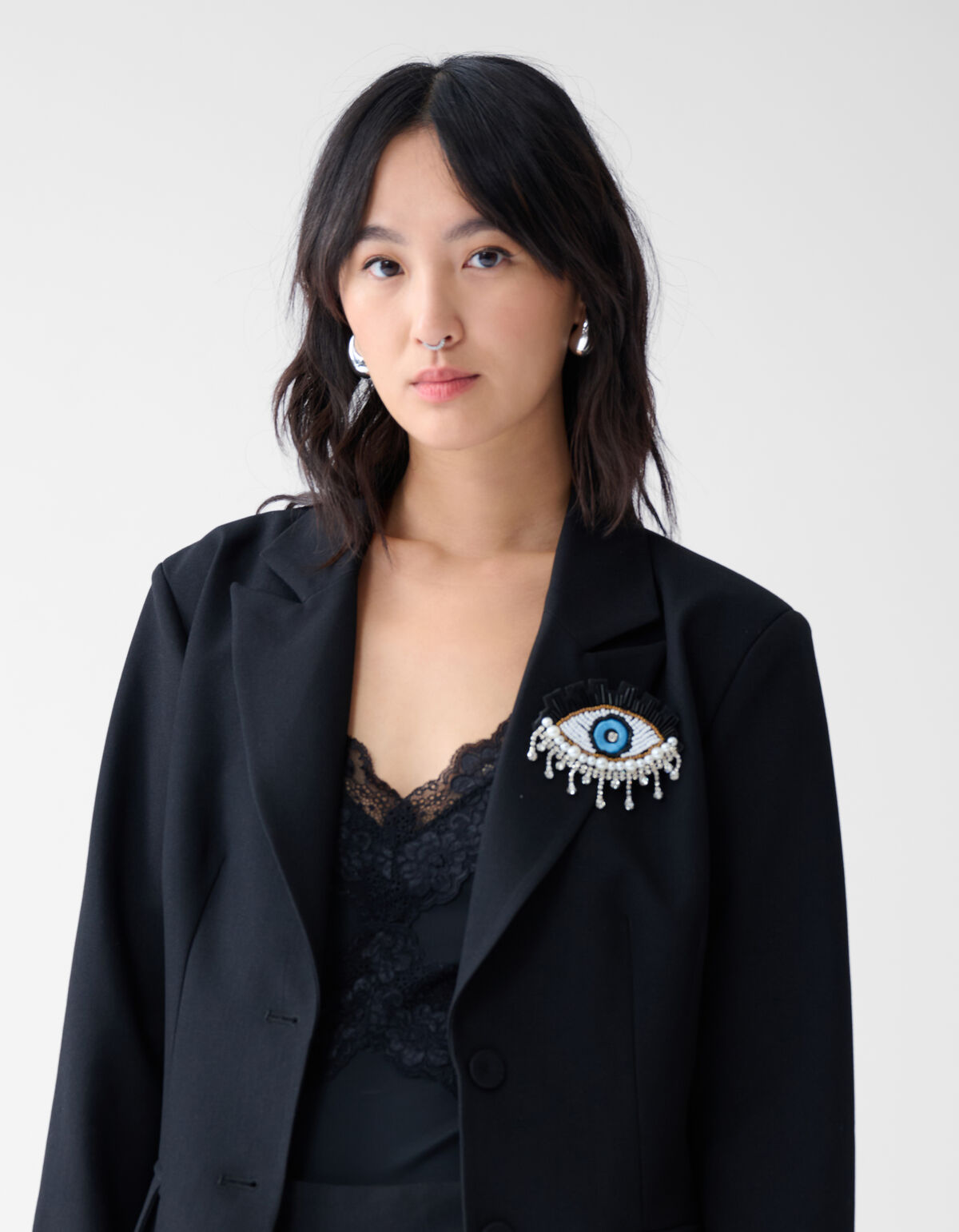Eye Broche Goud By Fred SHOEBY ACCESSOIRES