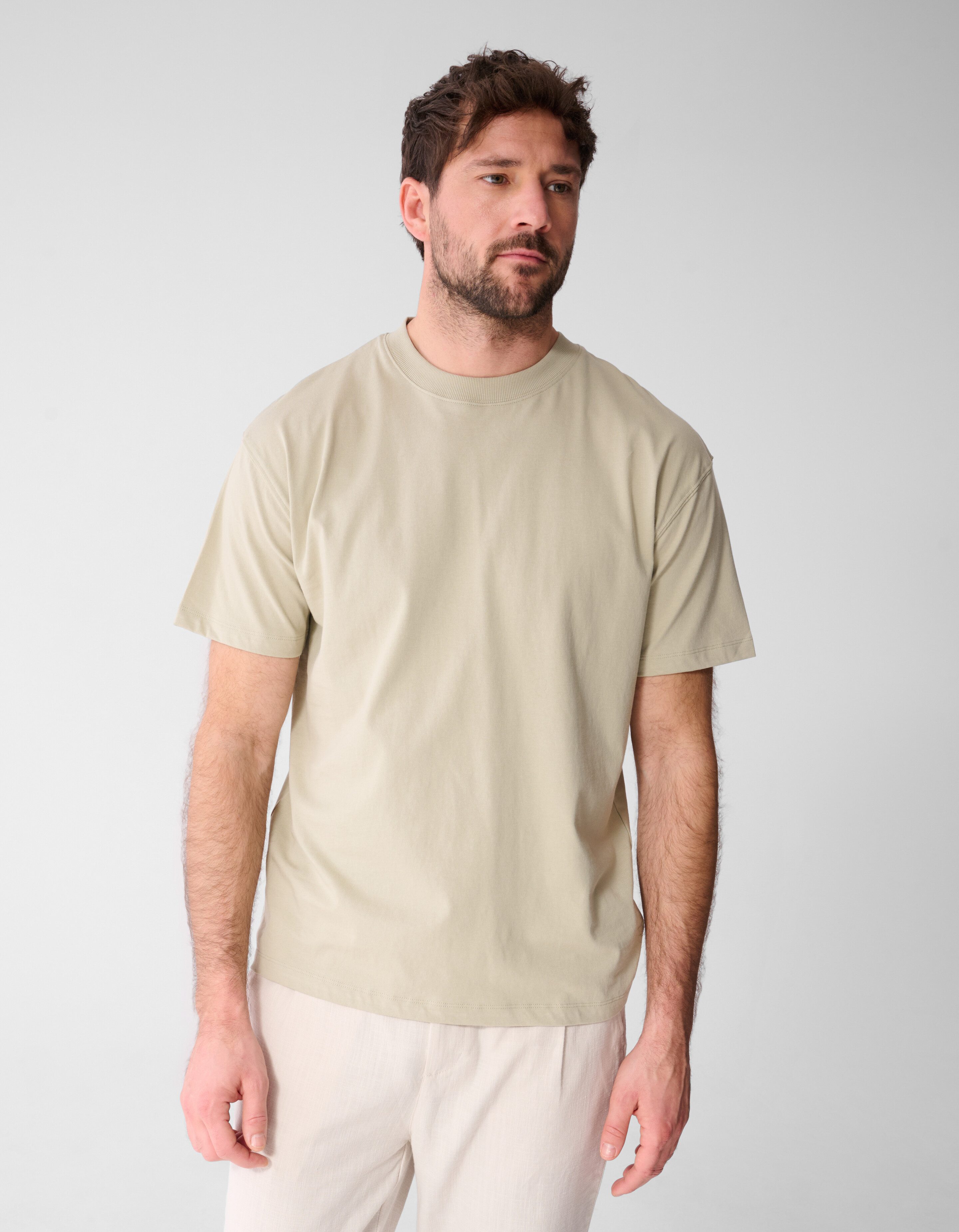 Fancy Artwork T-shirt Lichtgroen SHOEBY MEN