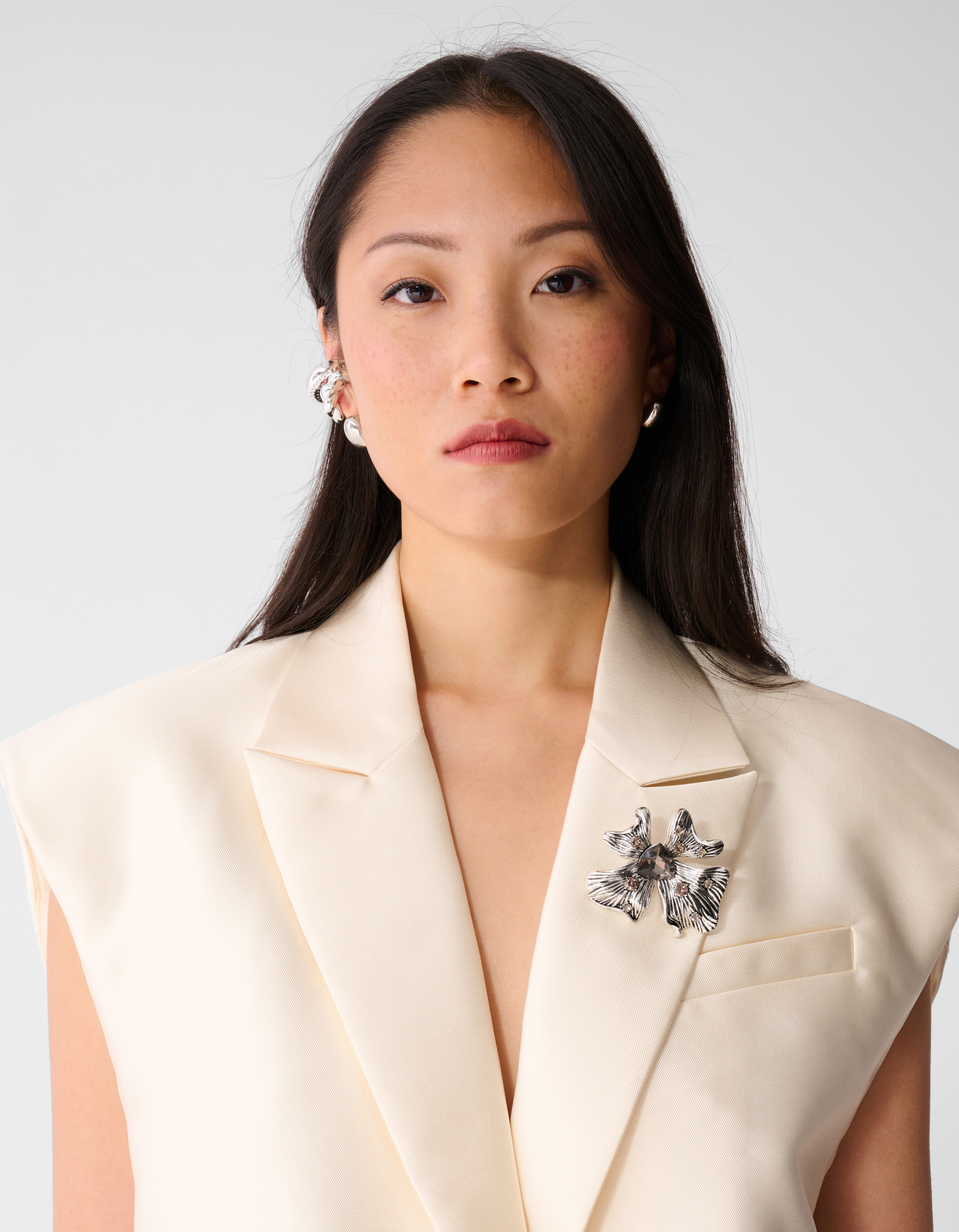 Flower Broche Zilver SHOEBY ACCESSOIRES