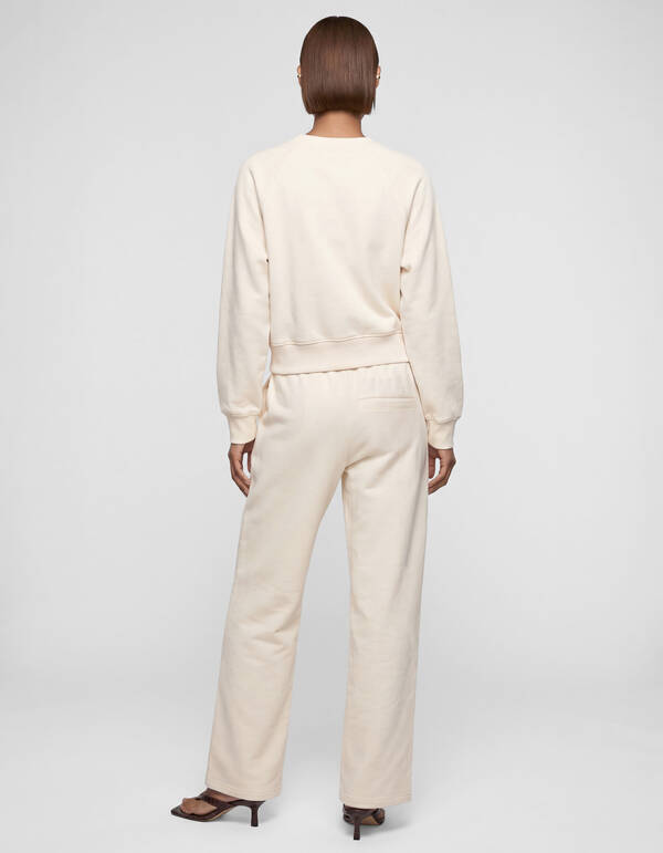 Big Shoulder Sweater Gebroken Wit SHOEBY WOMEN