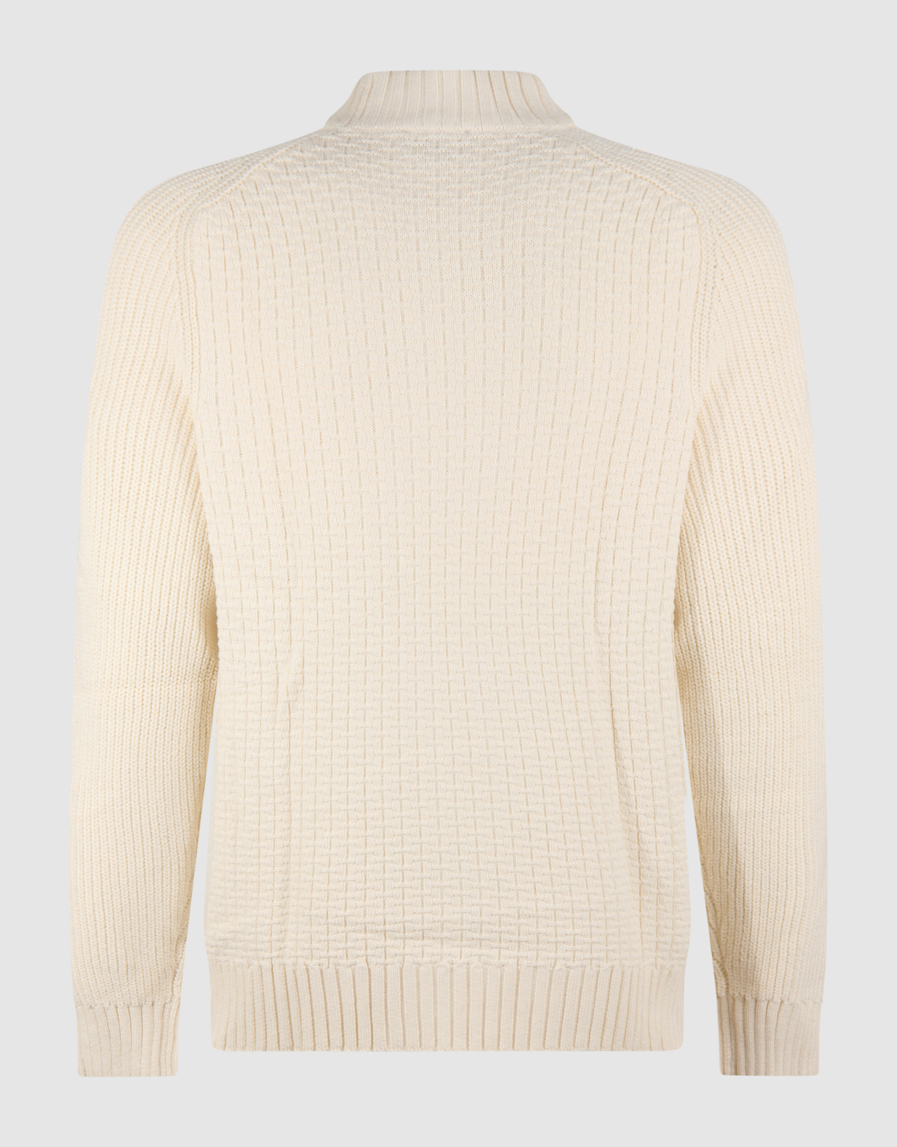 Structuur Knit Sweater Gebroken Wit SHOEBY MEN