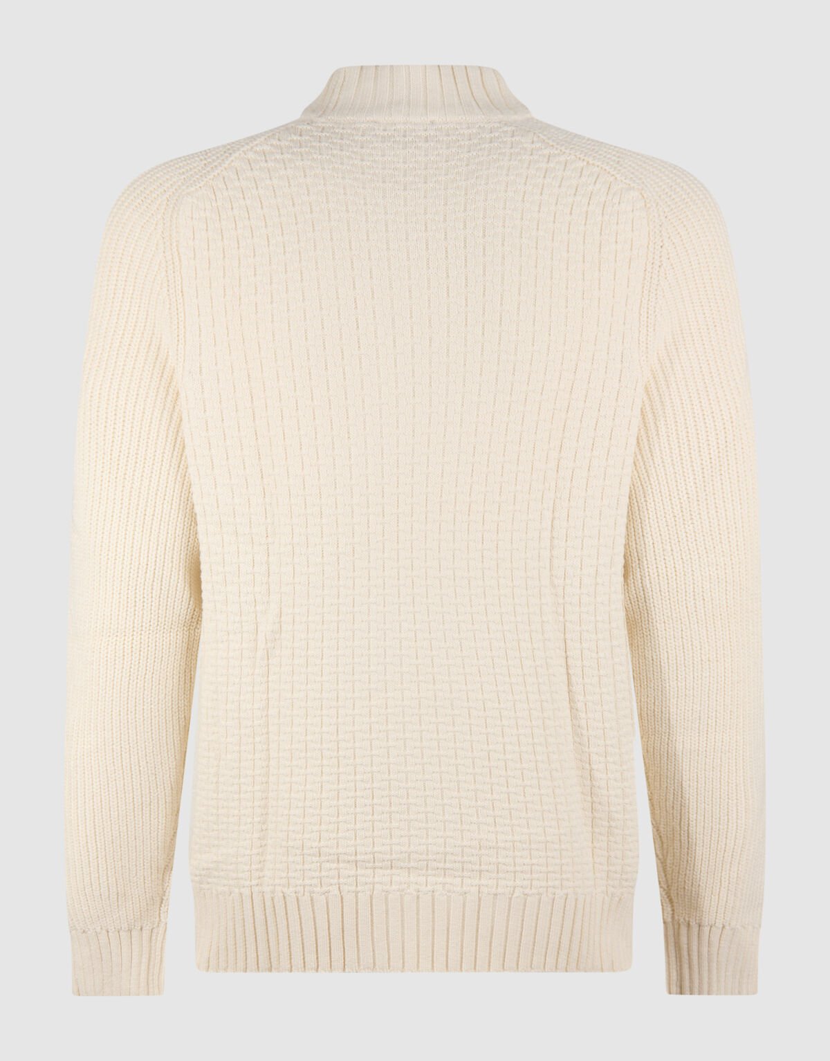 Structuur Knit Sweater Gebroken Wit SHOEBY MEN