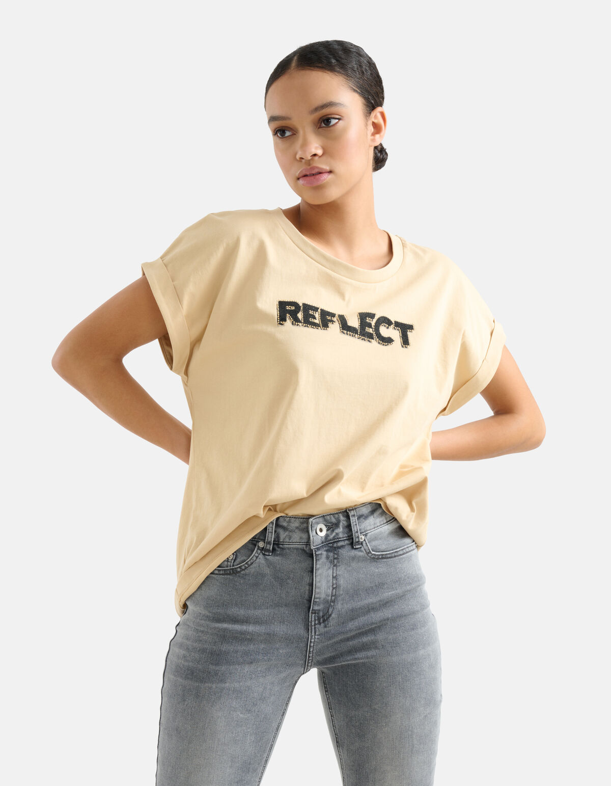 Artwork T-shirt Beige SHOEBY WOMEN