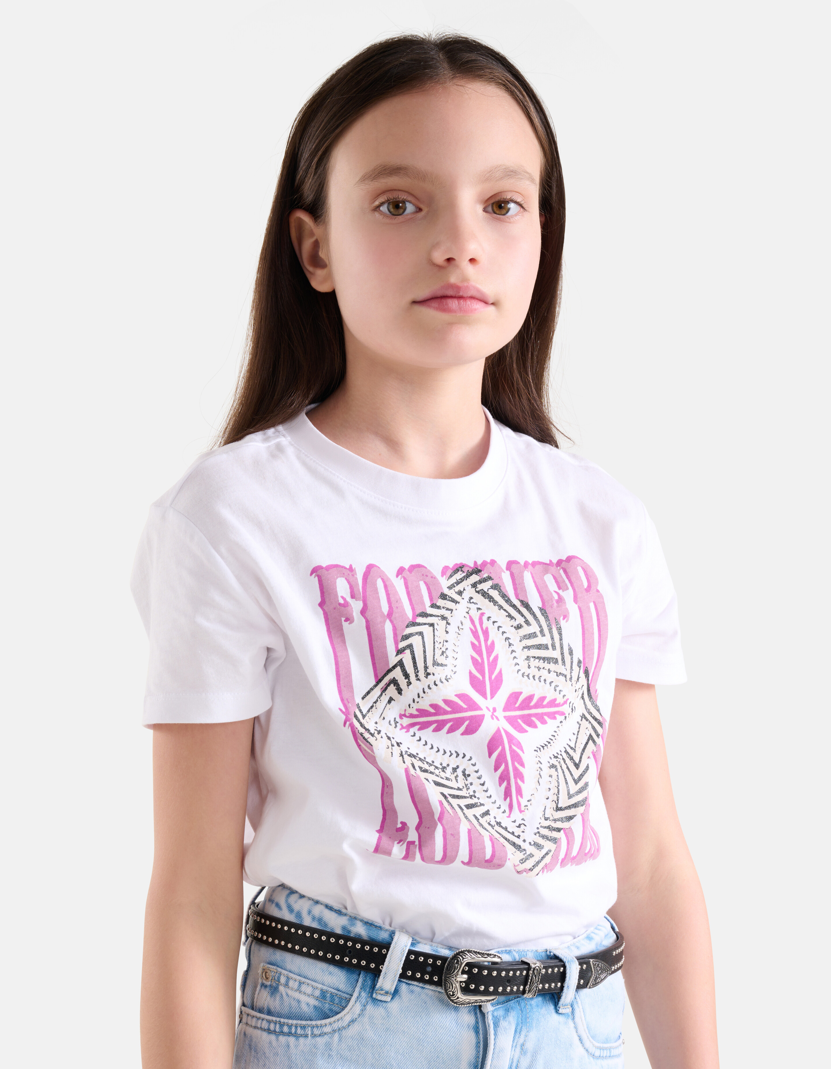 Artwork T-shirt Wit SHOEBY GIRLS