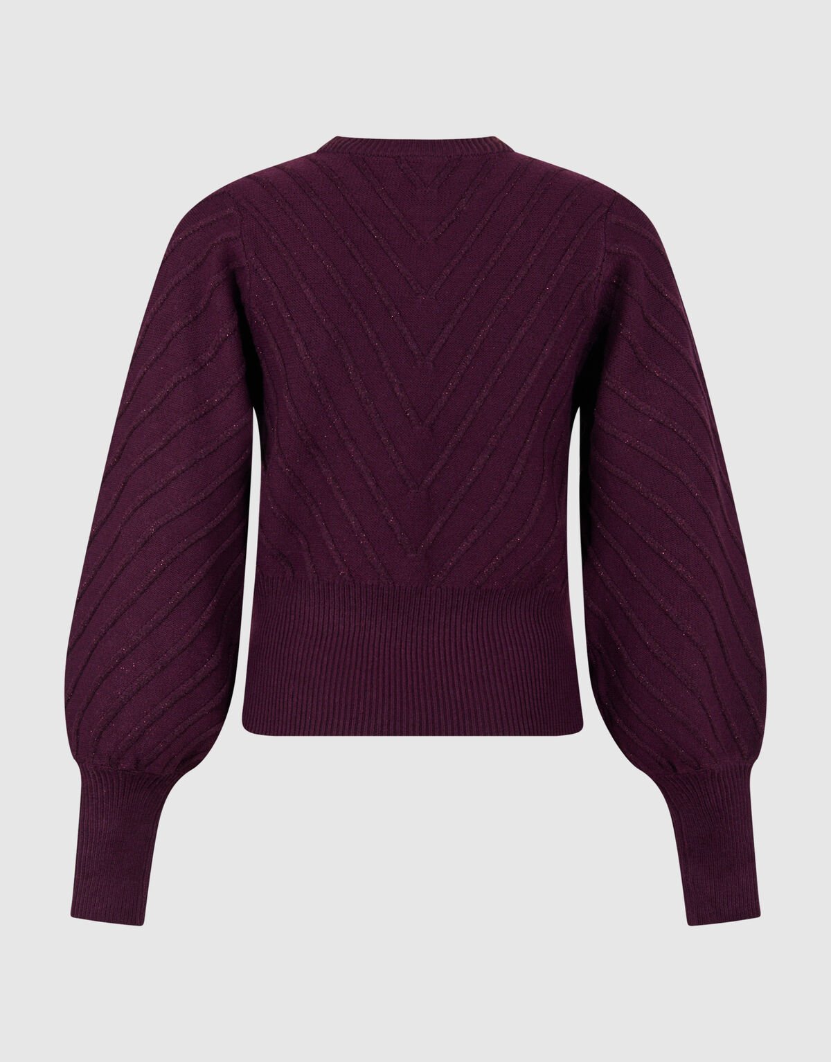 Glitter Gebreide Trui Donkerrood SHOEBY WOMEN