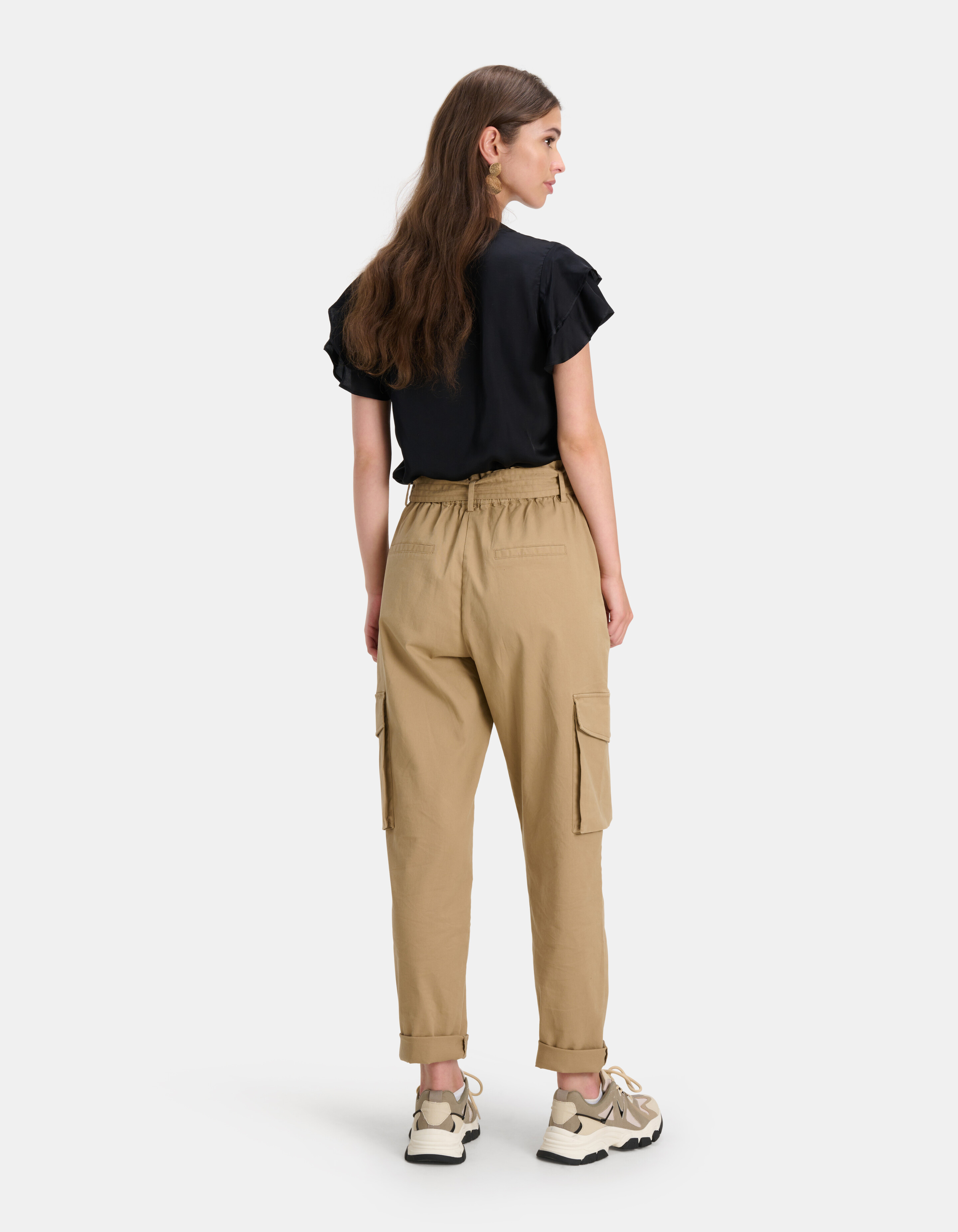 Ruffle Top Zwart SHOEBY WOMEN