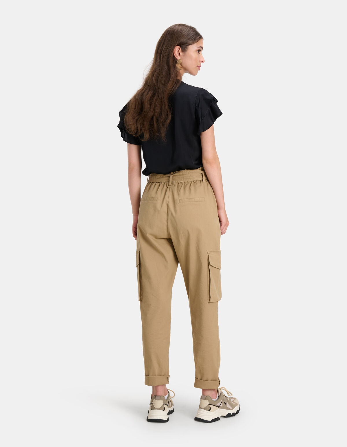 Ruffle Top Zwart SHOEBY WOMEN