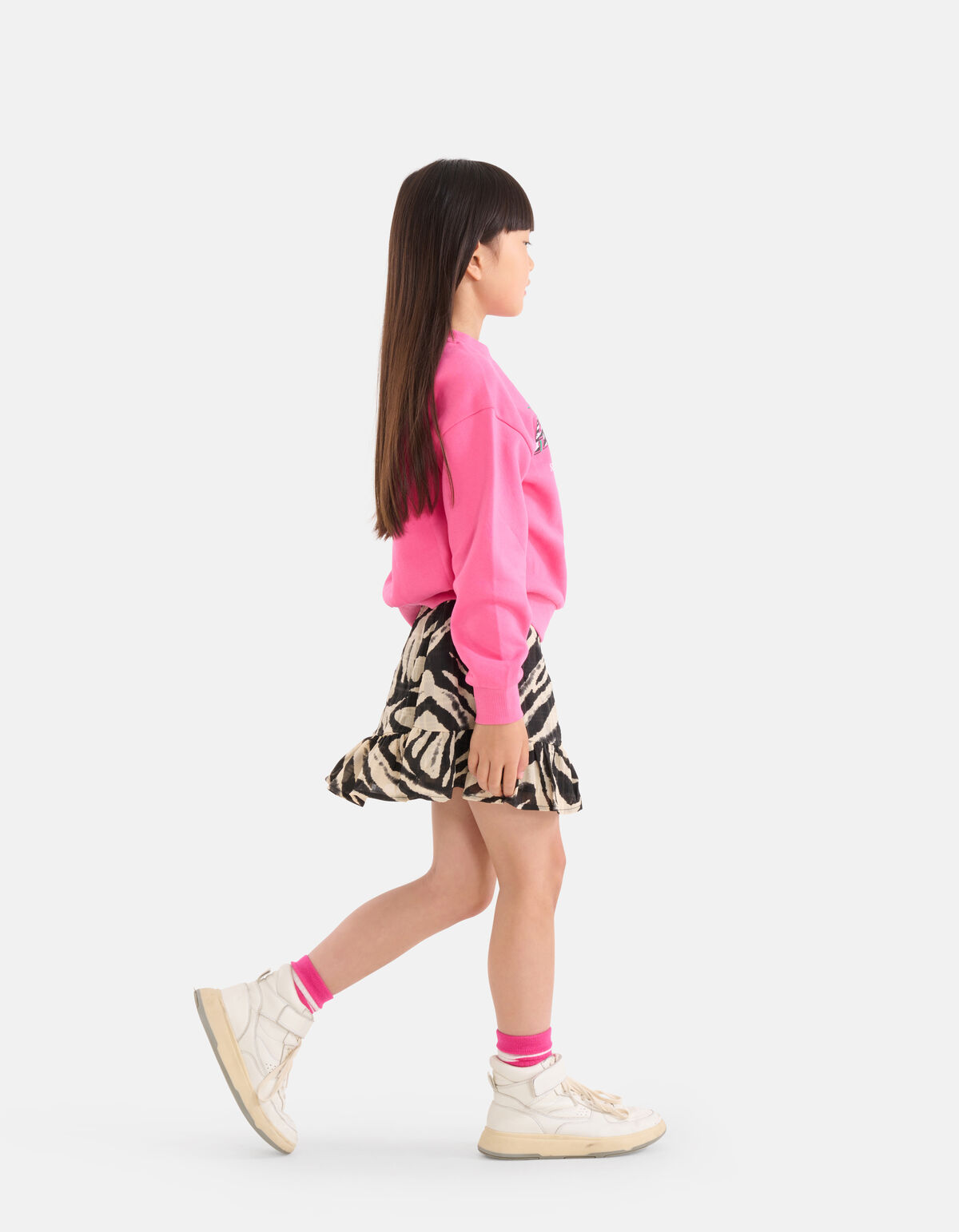 Zebraprint Rok Zwart/Beige SHOEBY GIRLS