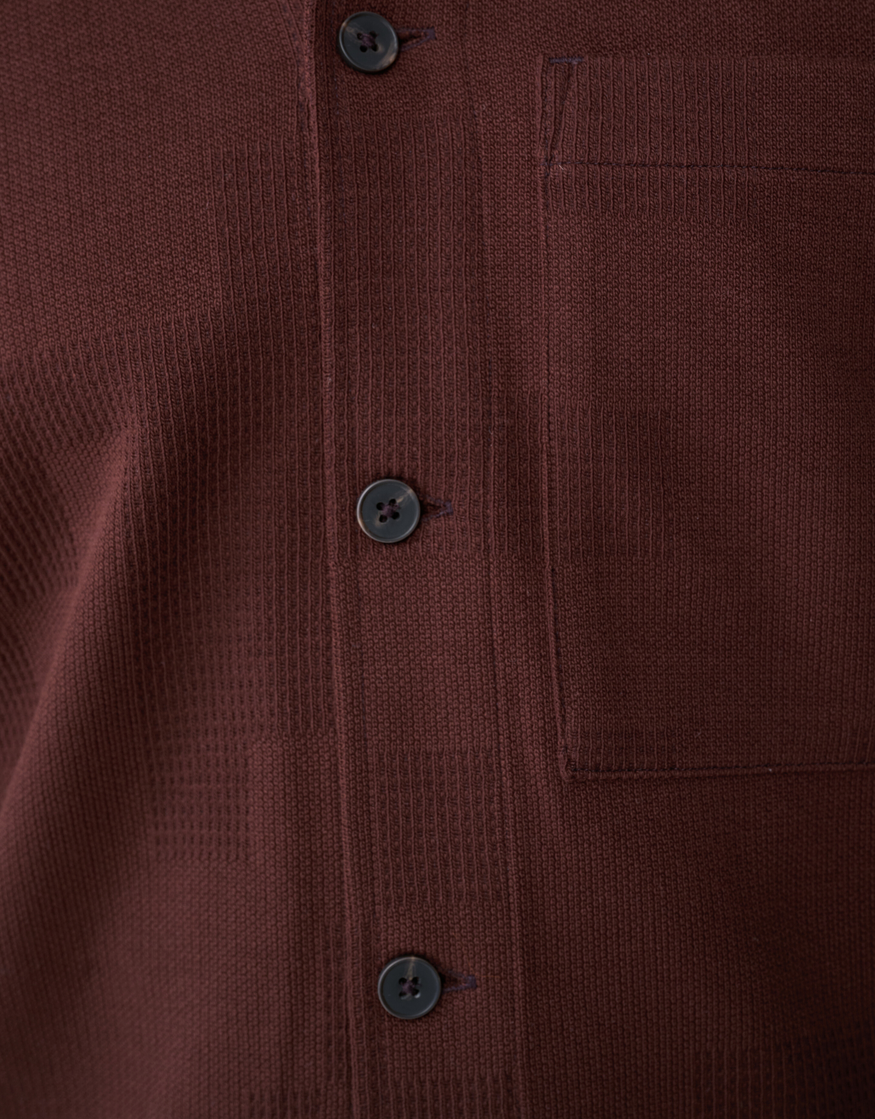 Ruiten Jacquard Overhemd Donkerrood SHOEBY MEN