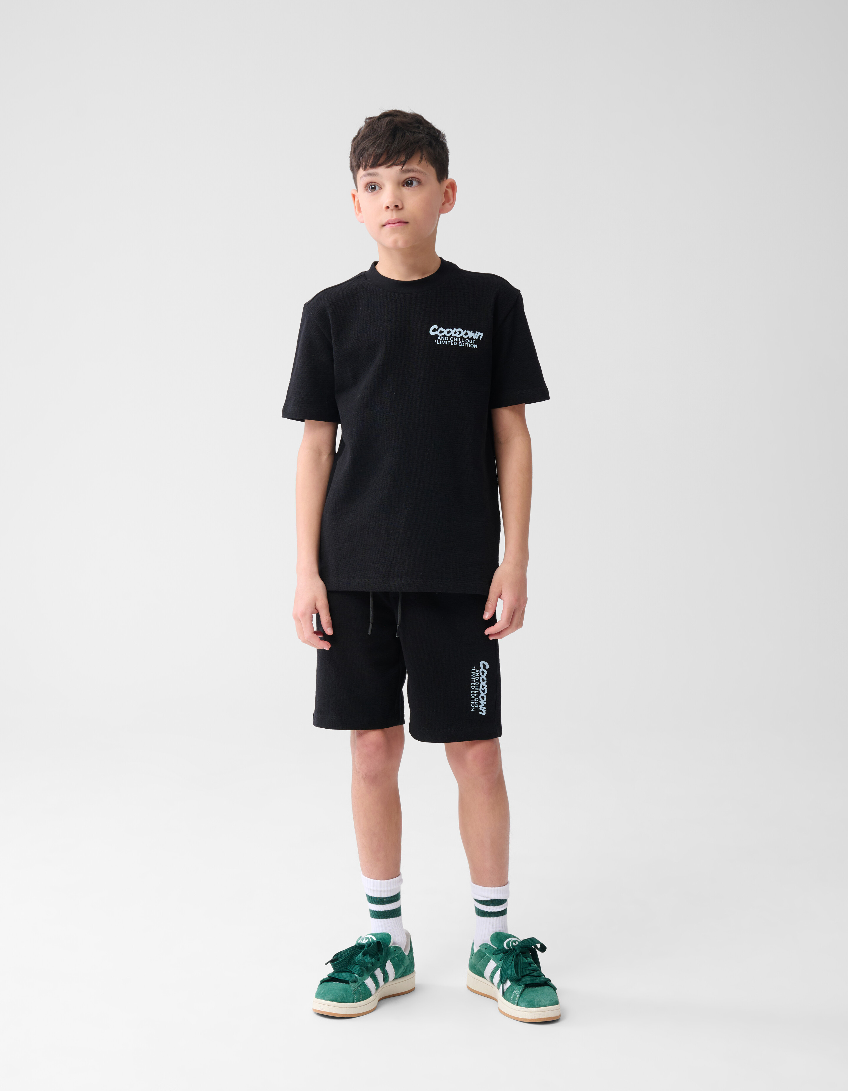 Tekst T-shirt Zwart SHOEBY BOYS