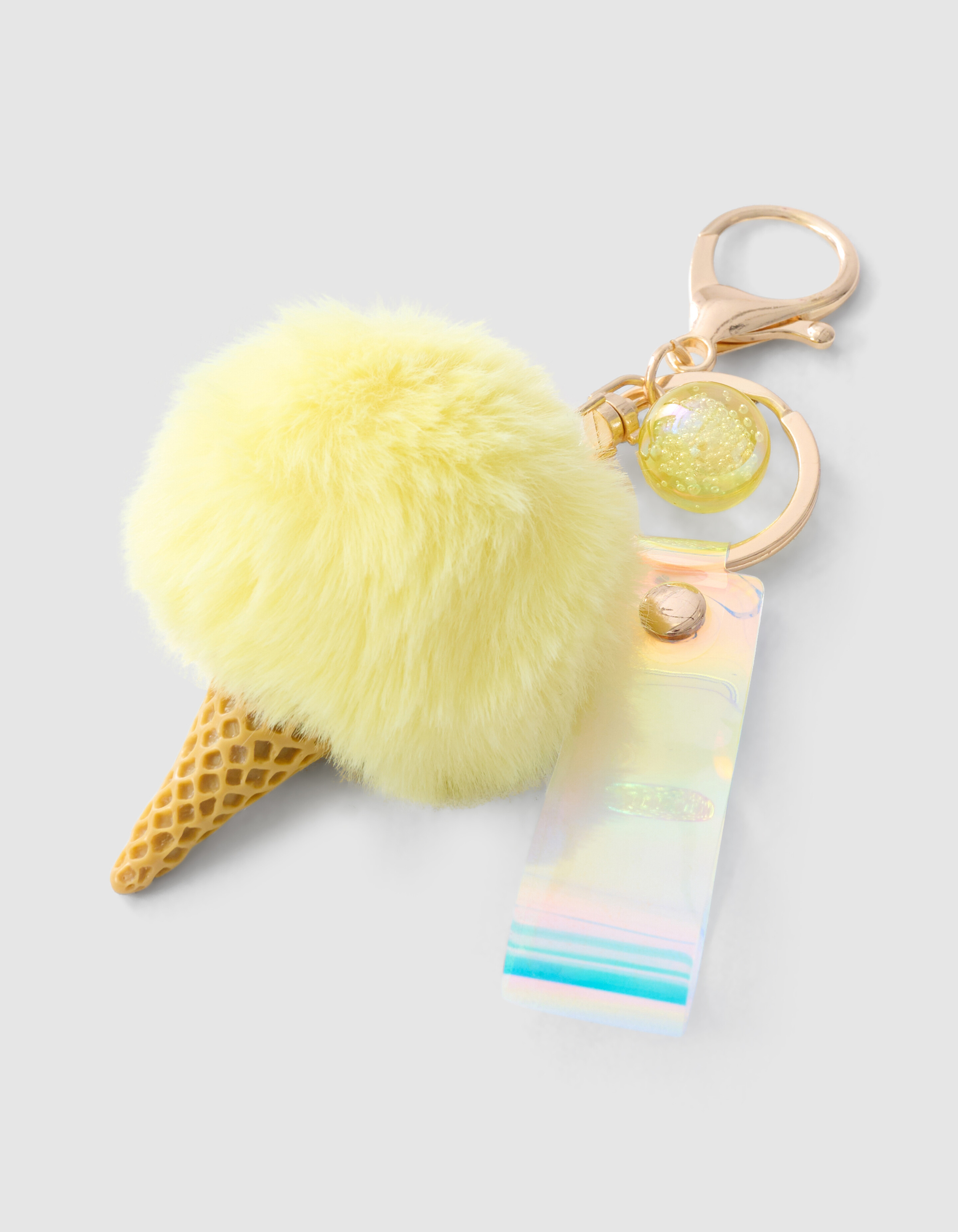 Icecream Sleutelhanger Lichtgeel SHOEBY ACCESSOIRES