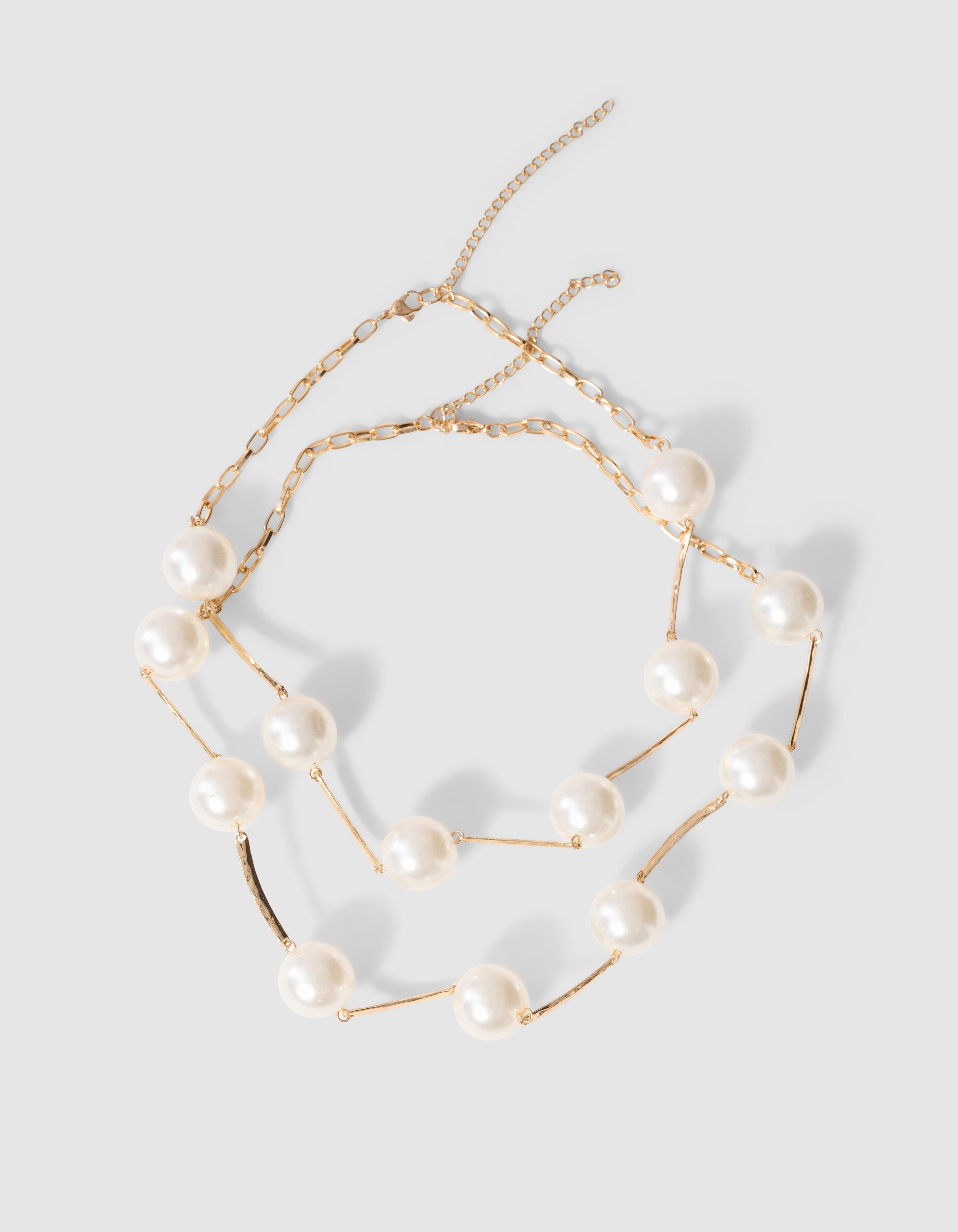 Double Pearl Ketting Goud SHOEBY ACCESSOIRES