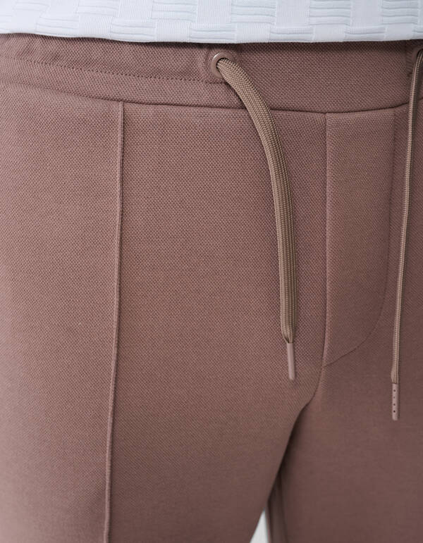 Pique Regular Fit Broek Taupe SHOEBY MEN