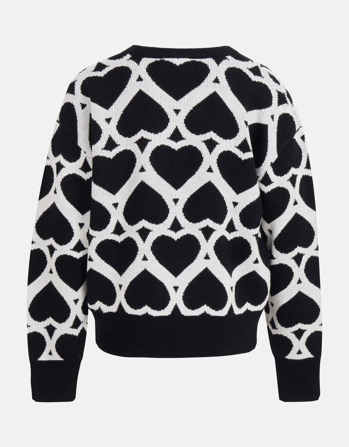 Printed Jacquard Trui Zwart SHOEBY GIRLS