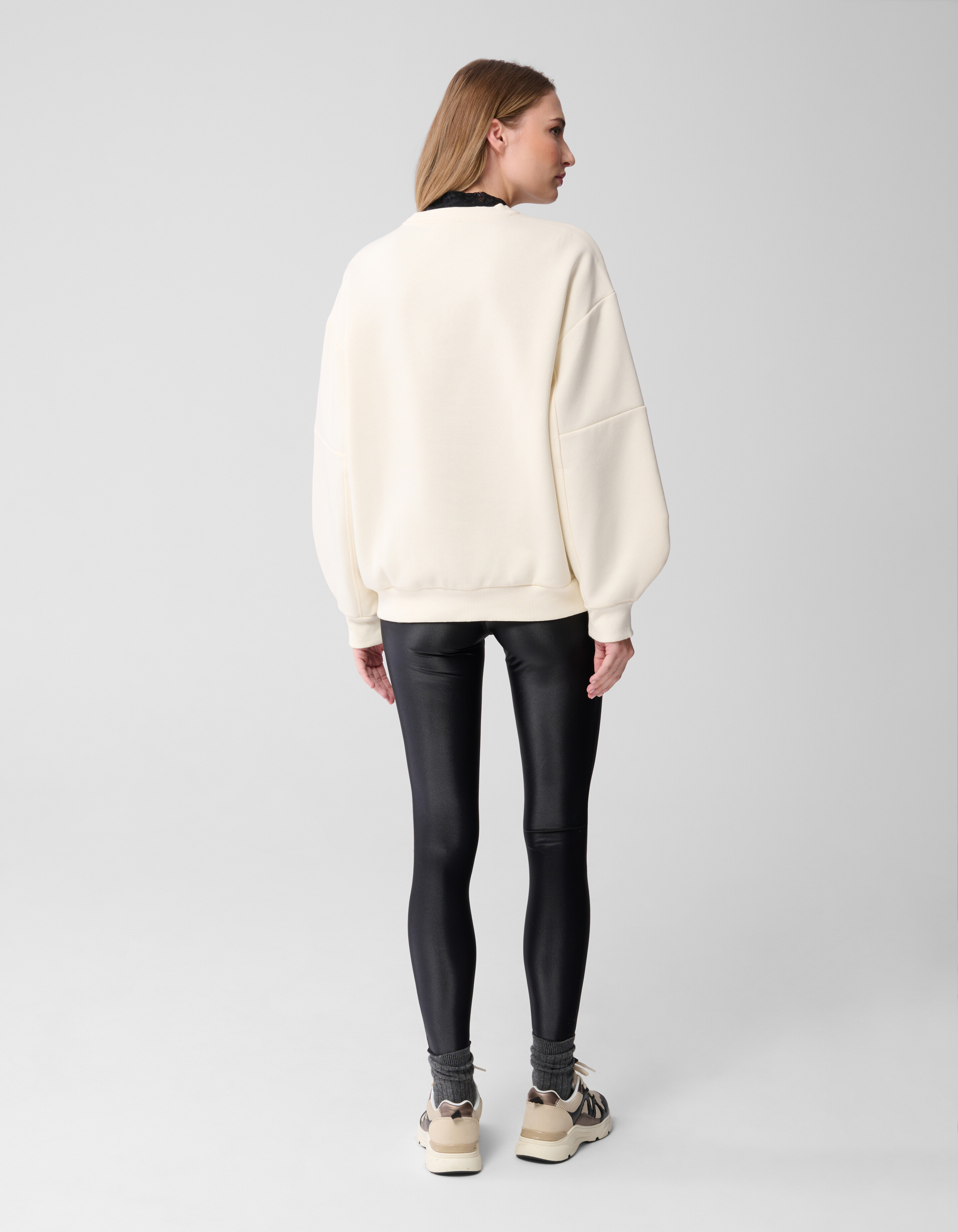 Big Sleeve Sweater Gebroken Wit SHOEBY WOMEN