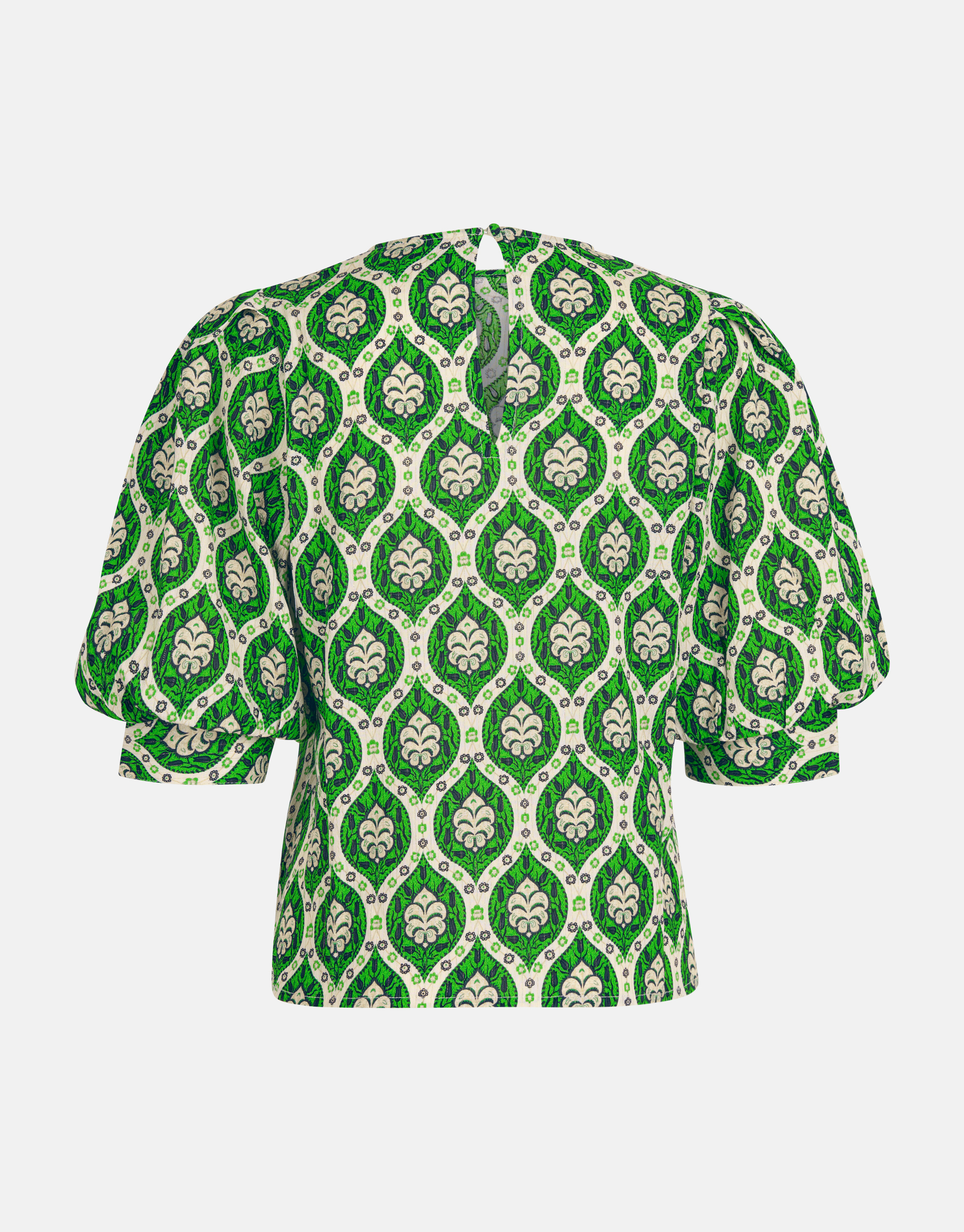 Grafische Lurex Top Groen SHOEBY WOMEN