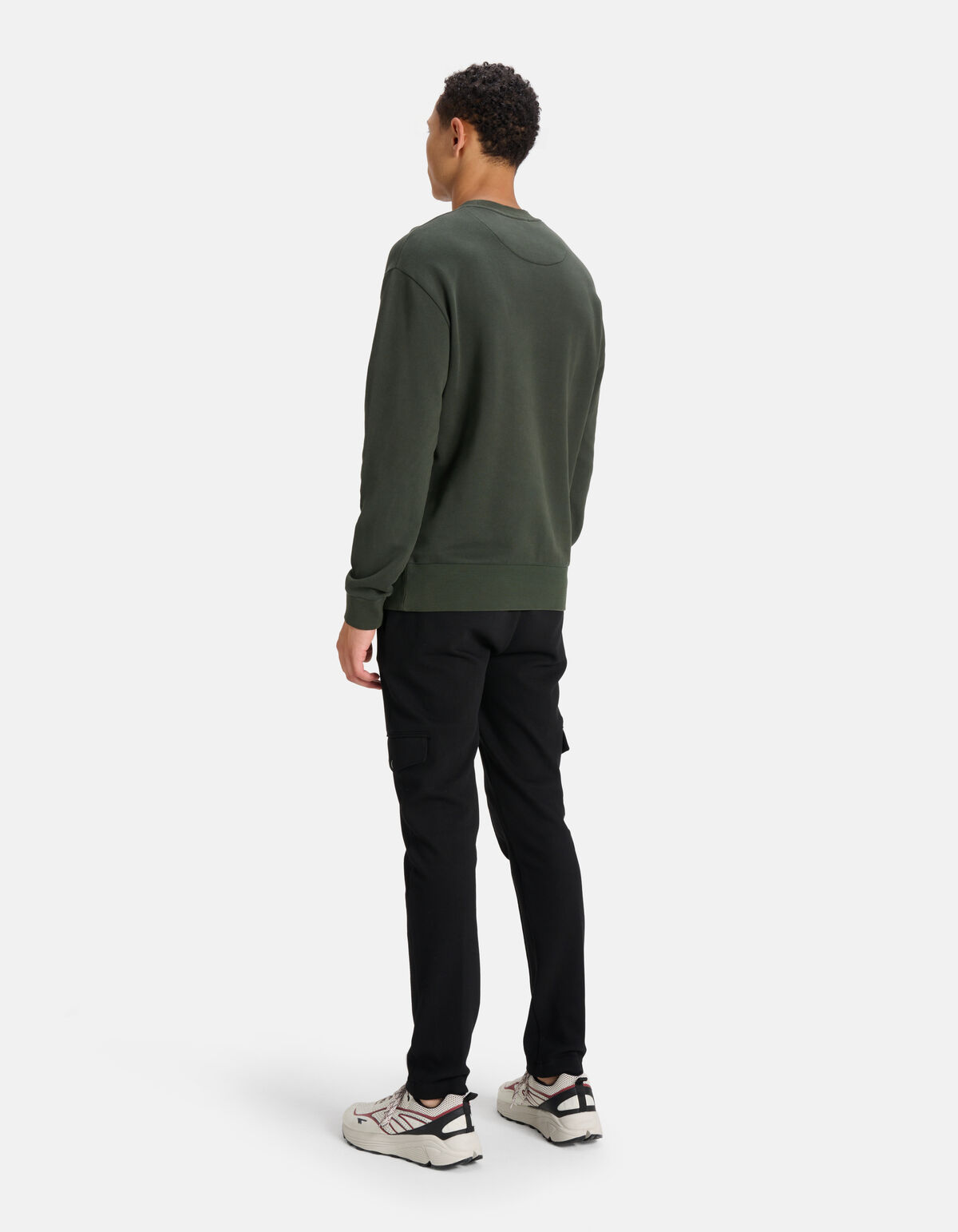Print Sweater Donkergroen SHOEBY MEN