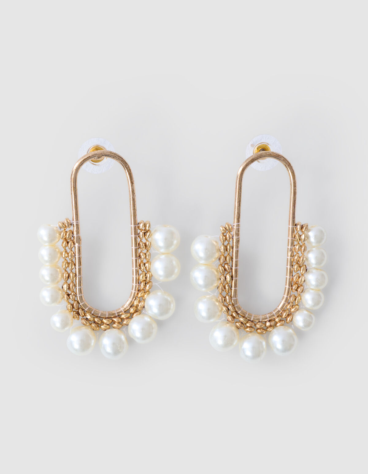 Parel Oval Oorbellen Goud SHOEBY ACCESSOIRES