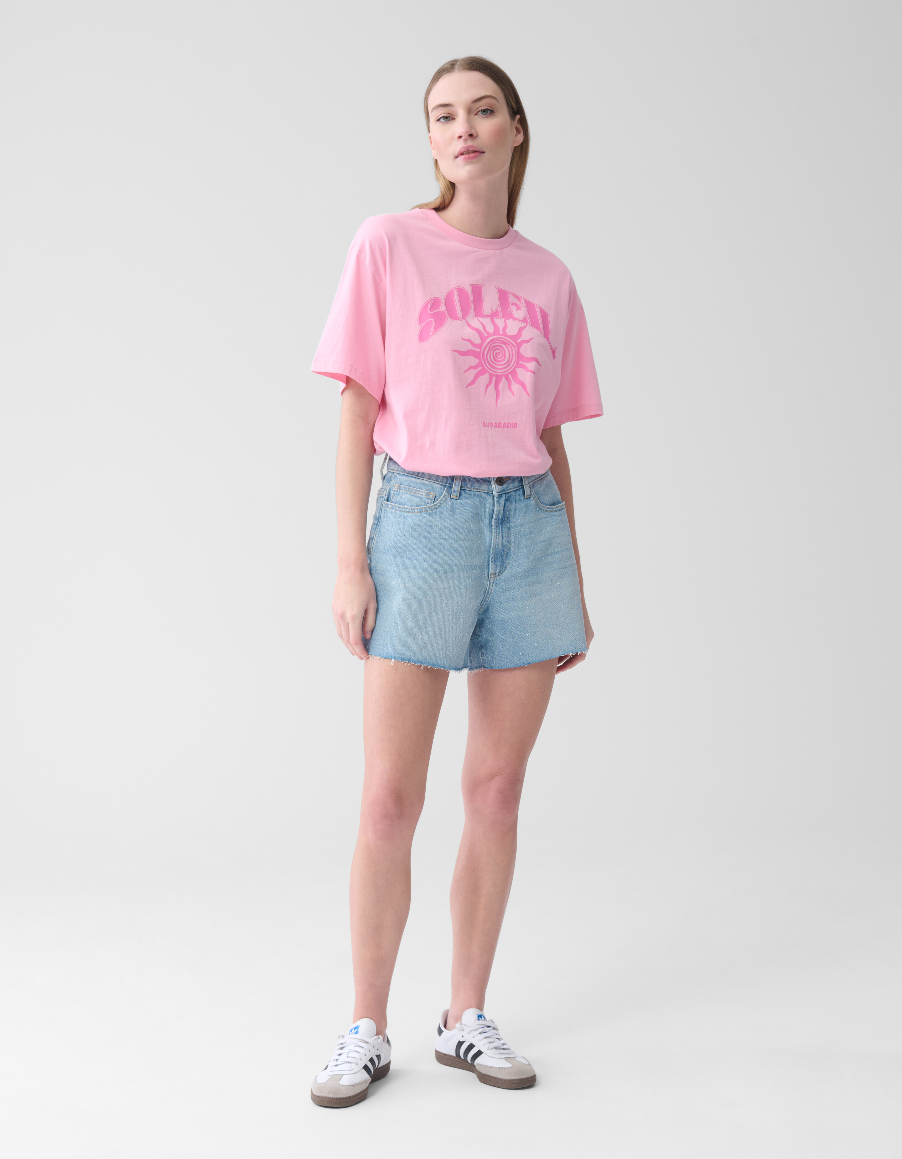 Soleil Artwork T-shirt Roze SHOEBY WOMEN