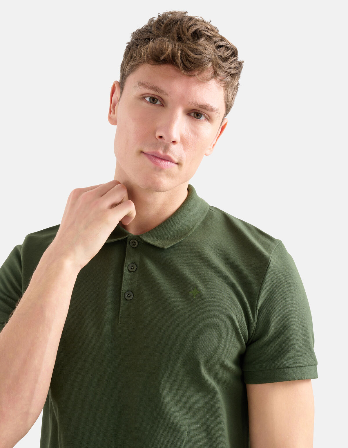 Basis Polo Donkergroen SHOEBY MEN