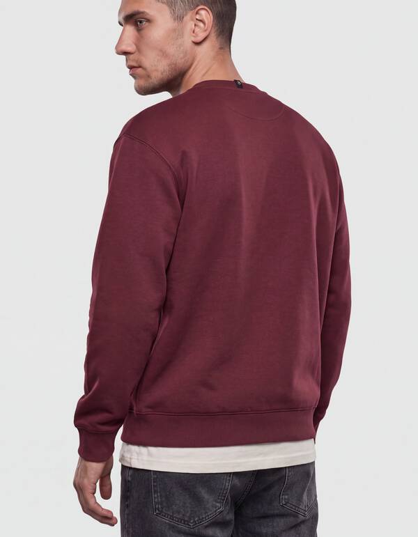 Crewneck Trui Donkerrood SHOEBY MEN