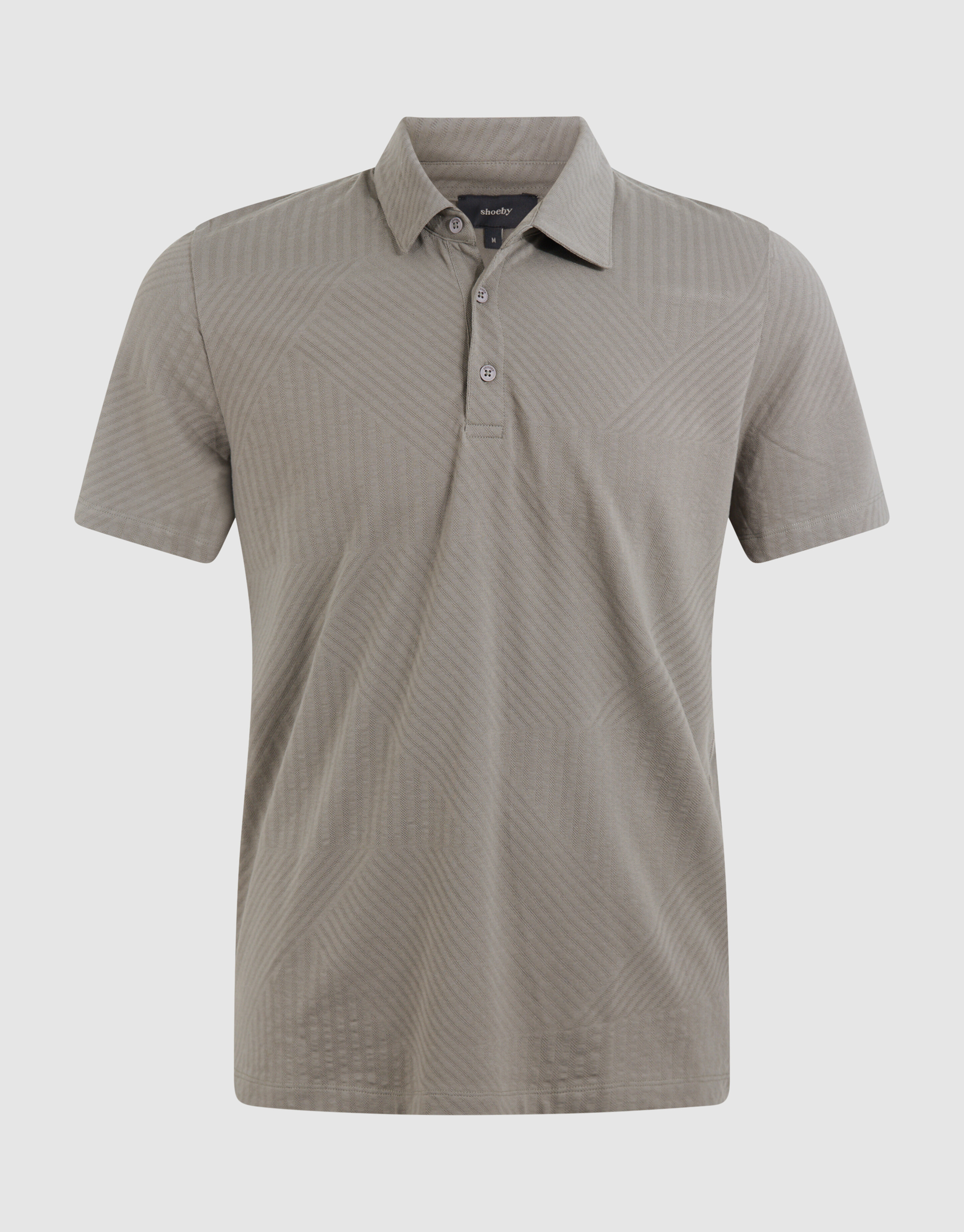 Jacquard Polo Donkergroen SHOEBY MEN